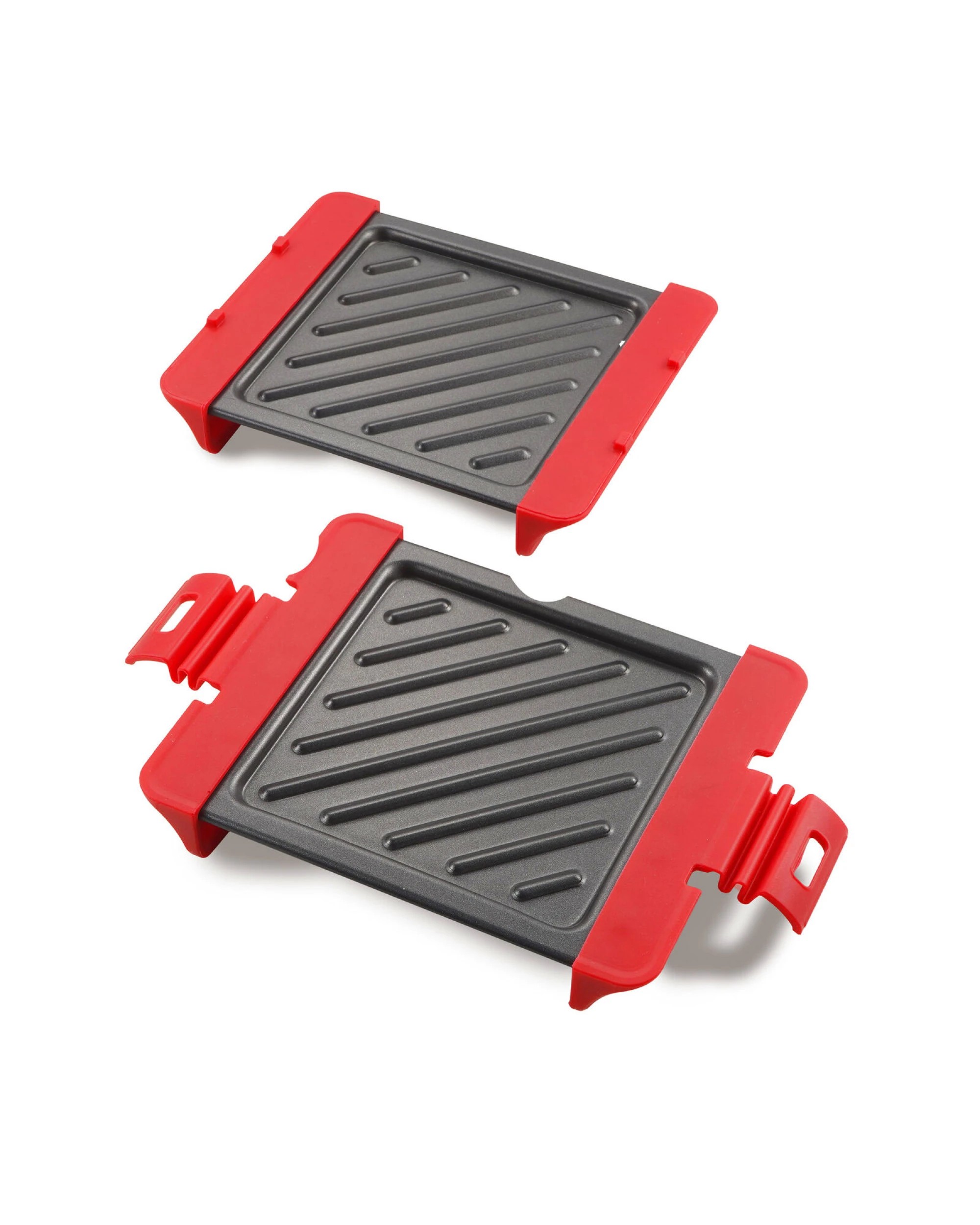 4 Healthy Choice Compact Microwave Sandwich Maker Non-Stick Grill Plates for Quick Meals at Home, Work, or Travel, 4 of 8