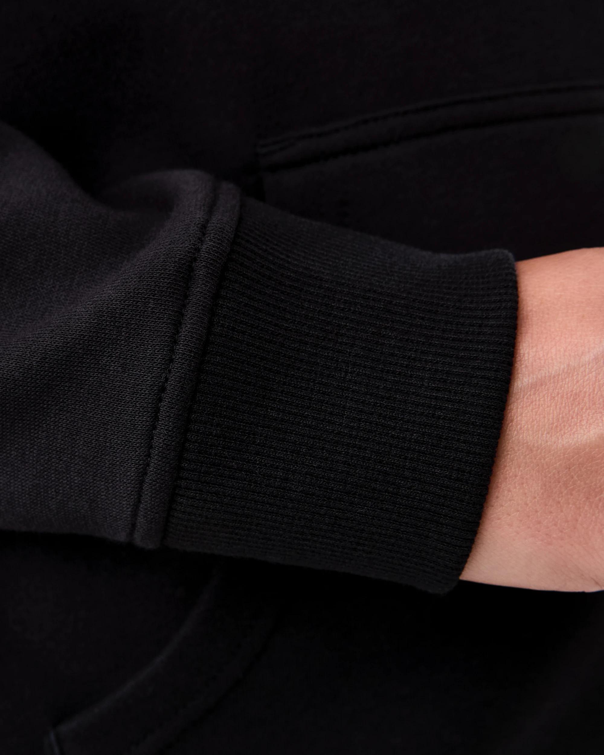 8 Active Womens Essential Zip Through Hoodie Black, 8 of 9