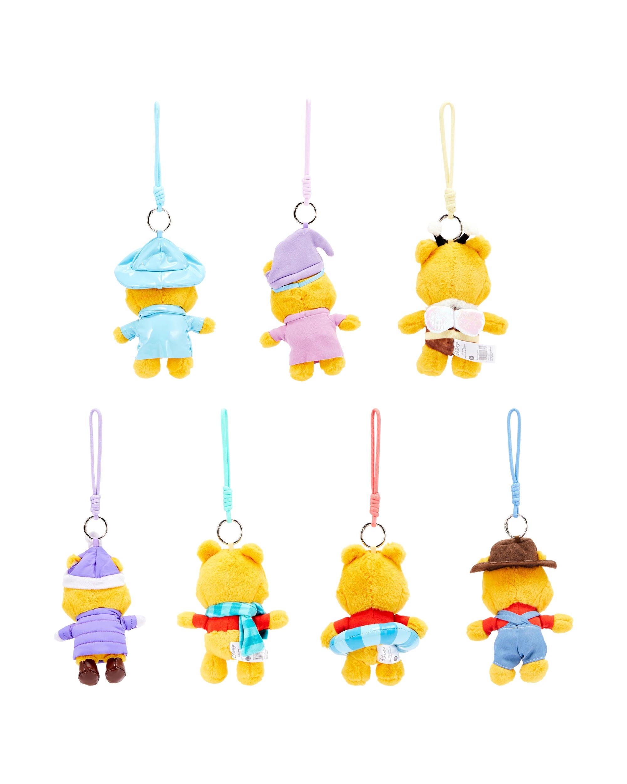 3 Disney Winnie the Pooh Seasonal Adventures Collectible Vinyl Plush Keychain - Assorted, 3 of 4