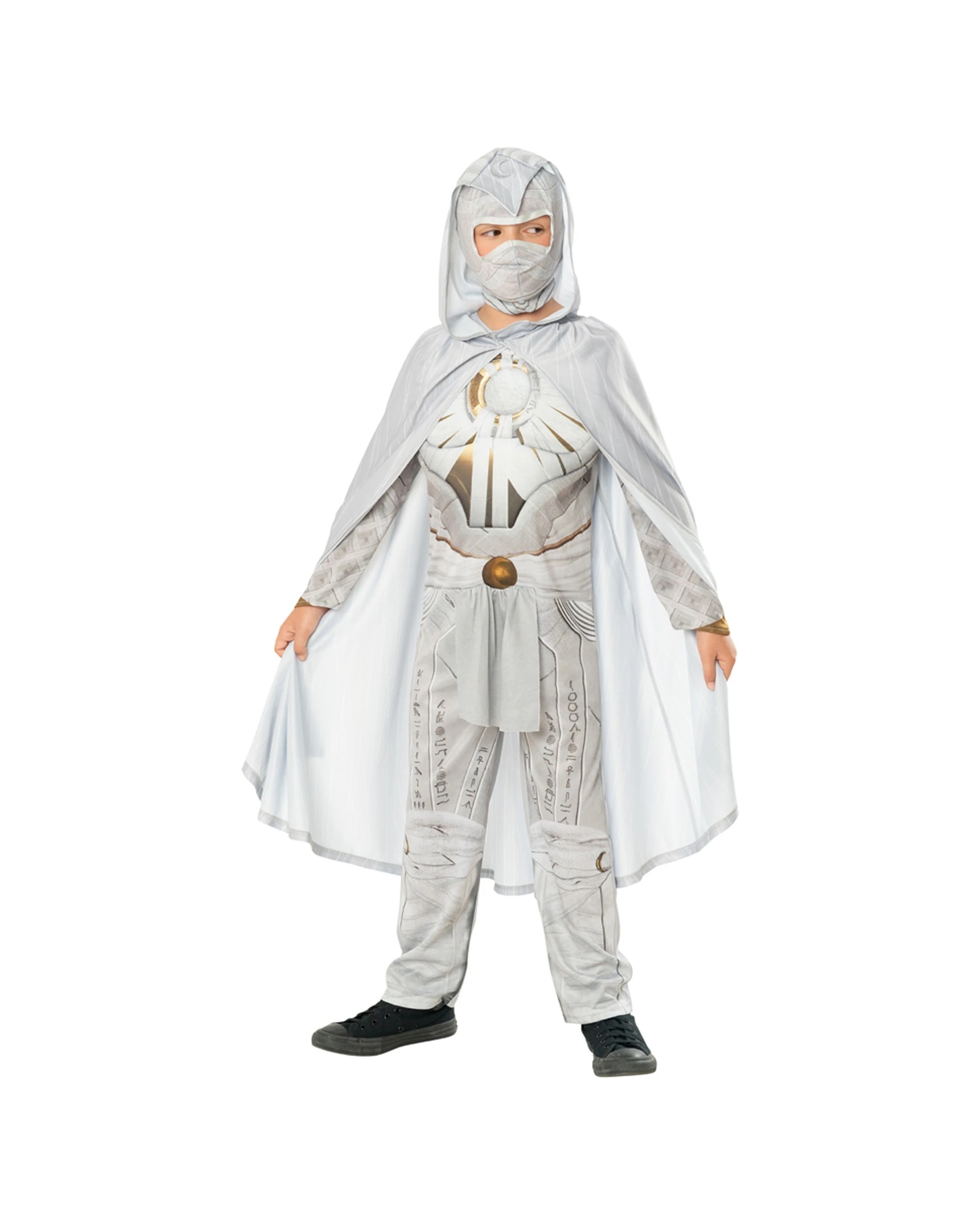 1 Marvel Moon Knight Deluxe Kids Costume Dress-Up L - White, 1 of 3