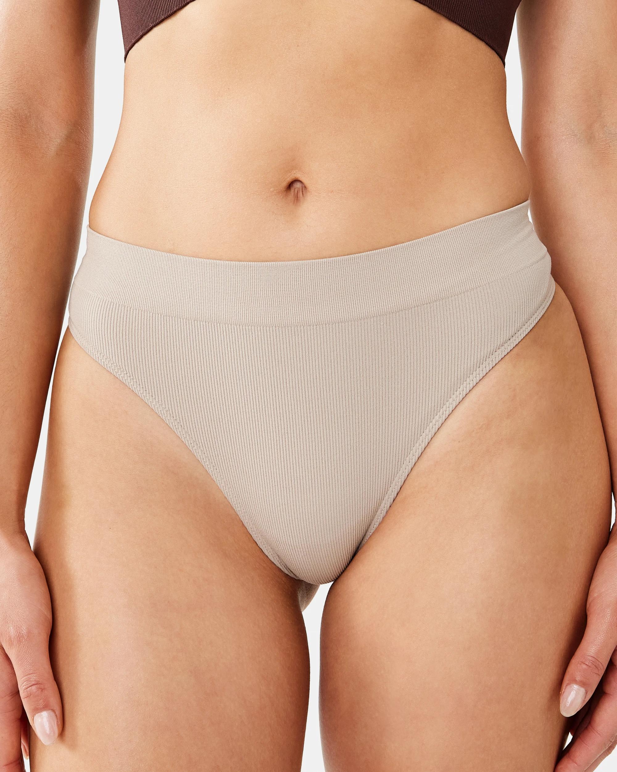 6 3 Pack Seamfree Rib G-String Briefs Butterfly, 6 of 10