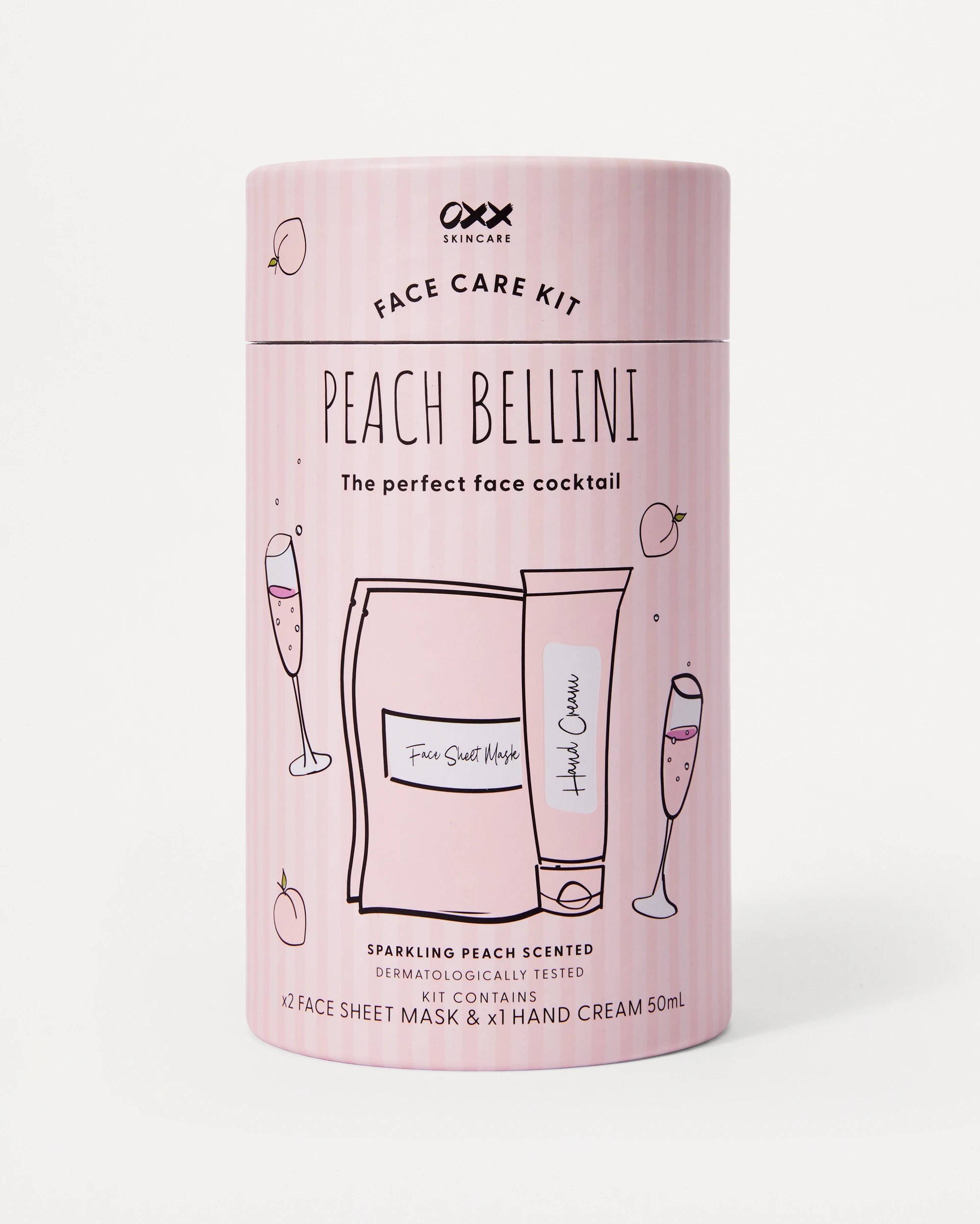 1 OXX Skincare Peach Bellini Face Care Kit - Sparkling Peach Scented, 1 of 6