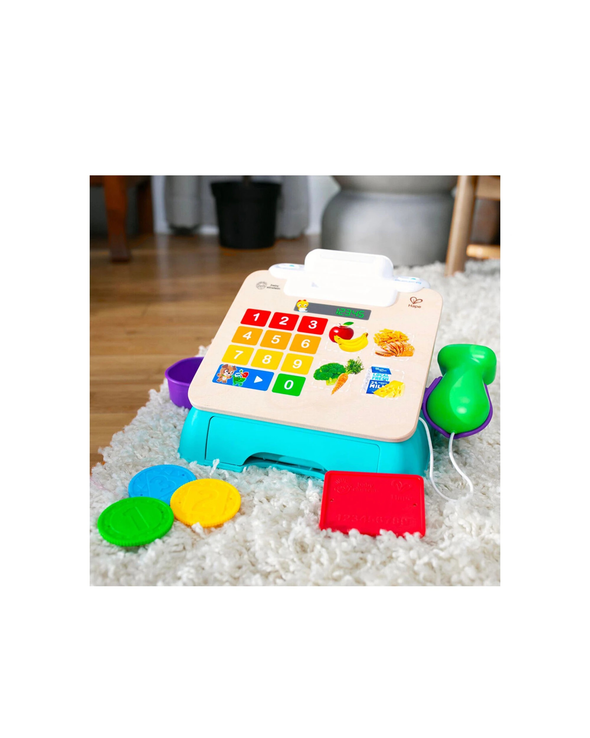 3 Baby Einstein Magic Touch Cash Register Wooden Toy Ages 9 Months To 4 Years - Multi, 3 of 6