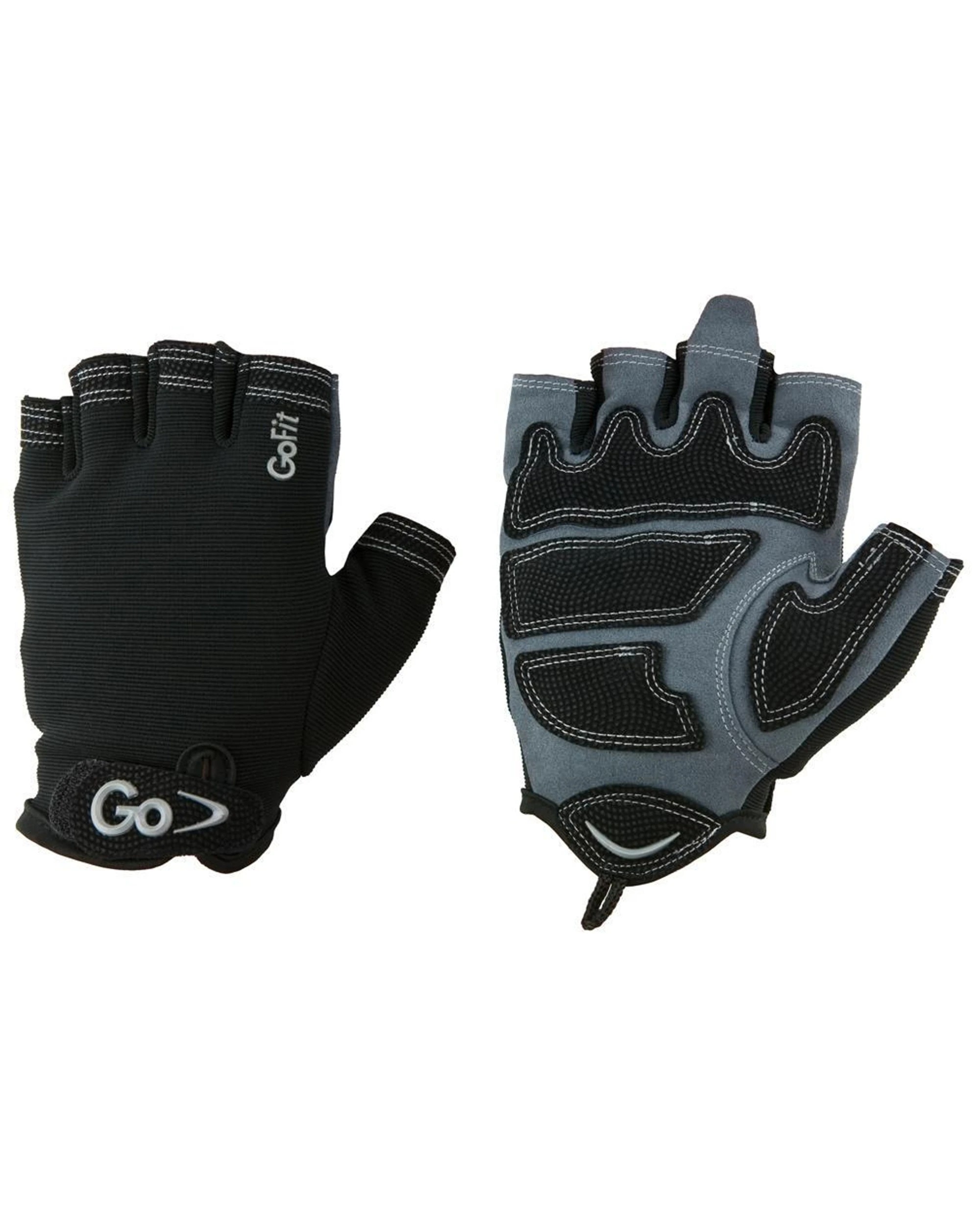1 GOFIT Cross Training Glove - XL Ergonomic Palm Synthetic Leather Mesh Back - Black, 1 of 3