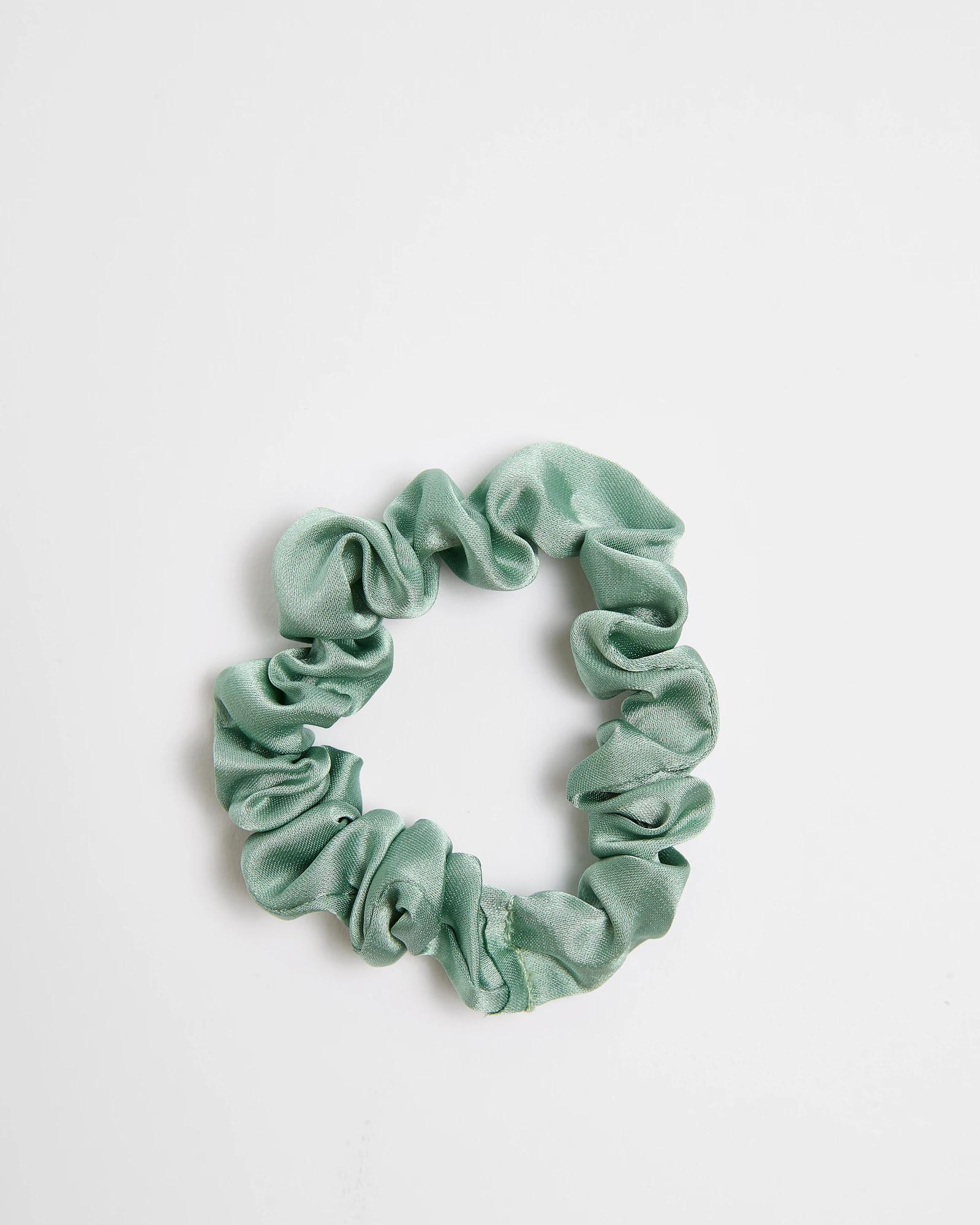 2 Target 5 Pack Satin Scrunchies GREEN, 2 of 2