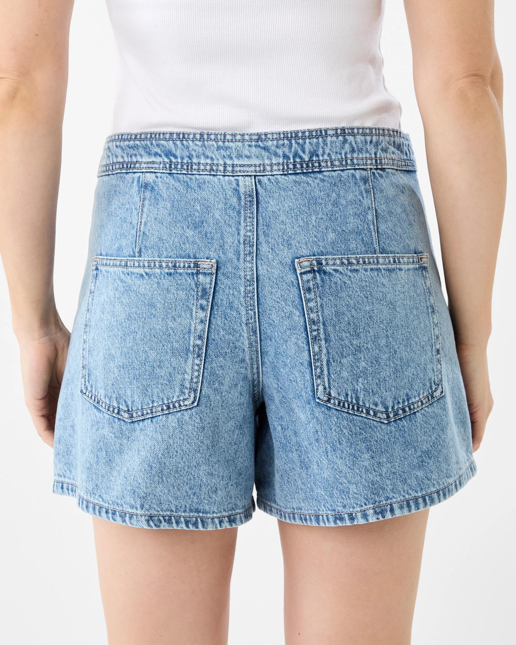 3 Denim Wrap Skort Light Wash, 3 of 8