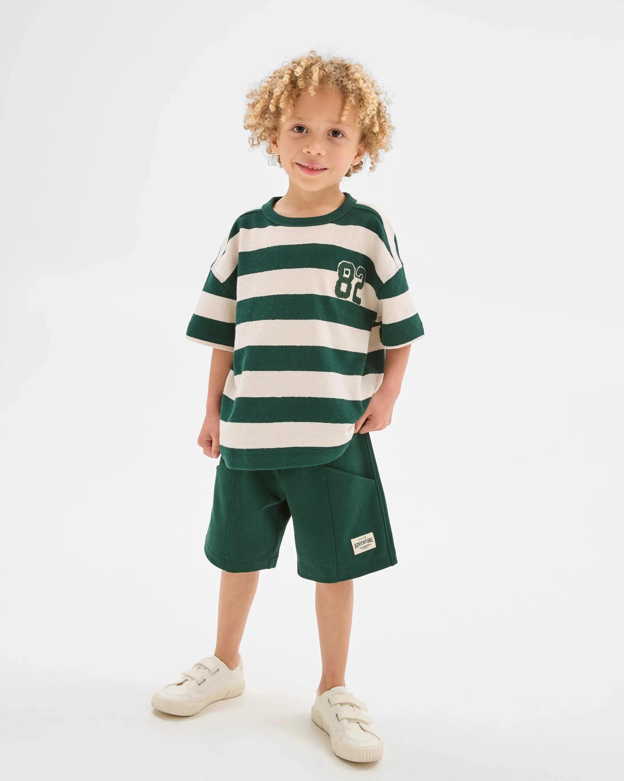 2 Target Australian Cotton T-Shirt and Short 2 Piece Set GREEN, 2 of 6