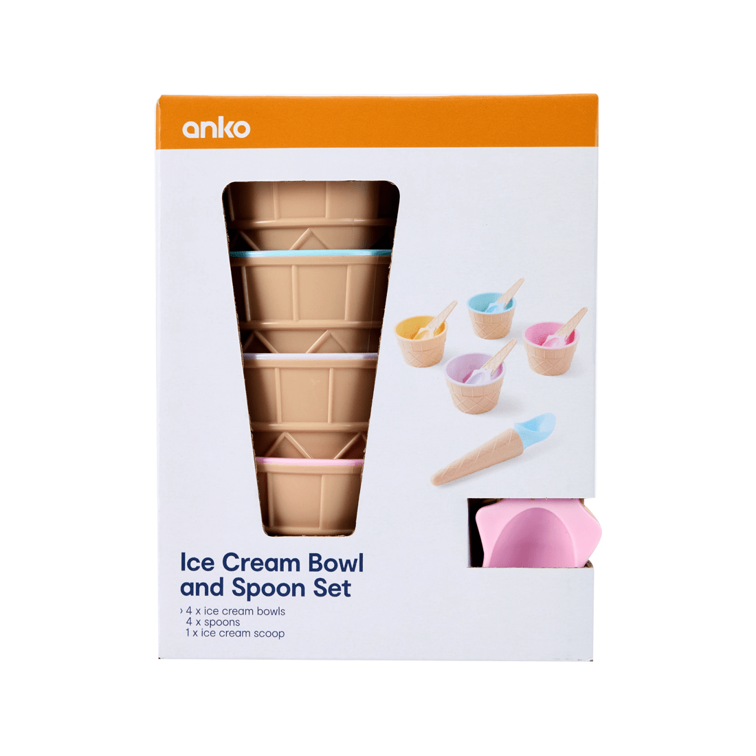 9 Ice Cream Bowl and Spoon Set, 9 of 9