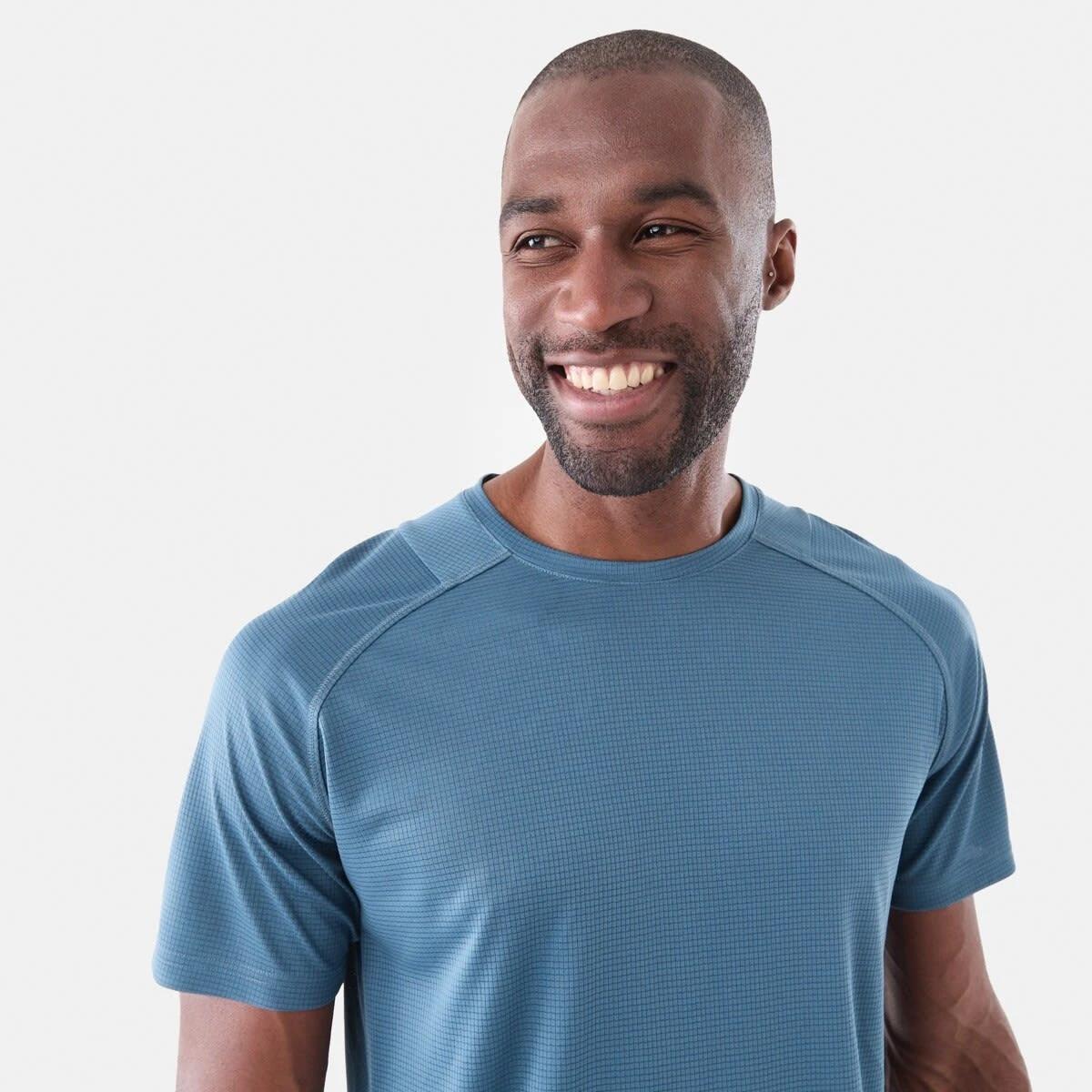 4 Active Mens Performance T-shirt Blu Wwood, 4 of 7