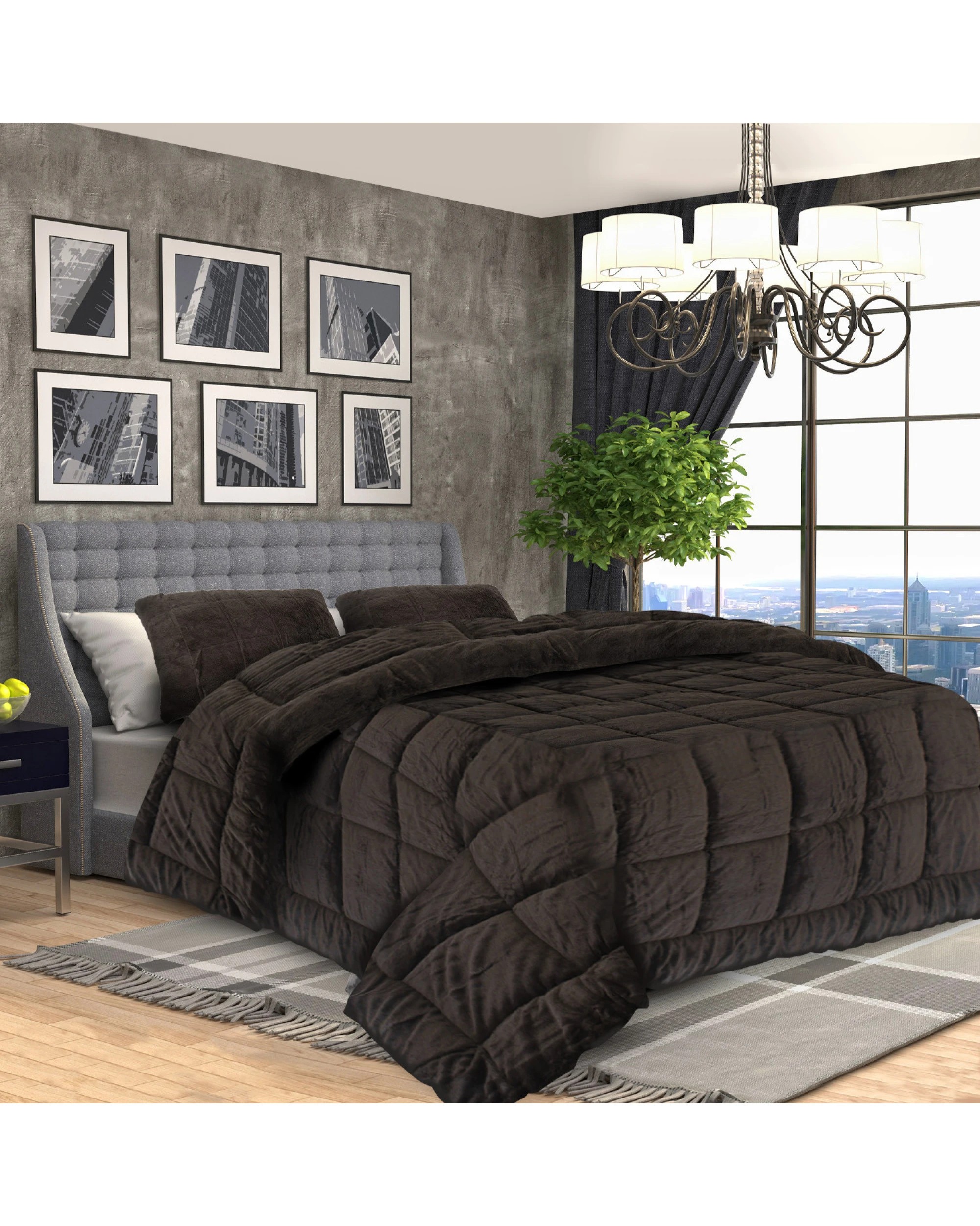 2 Laura Hill 600gsm Faux Mink Quilt Comforter Doona
 - King Bed, 2 of 10