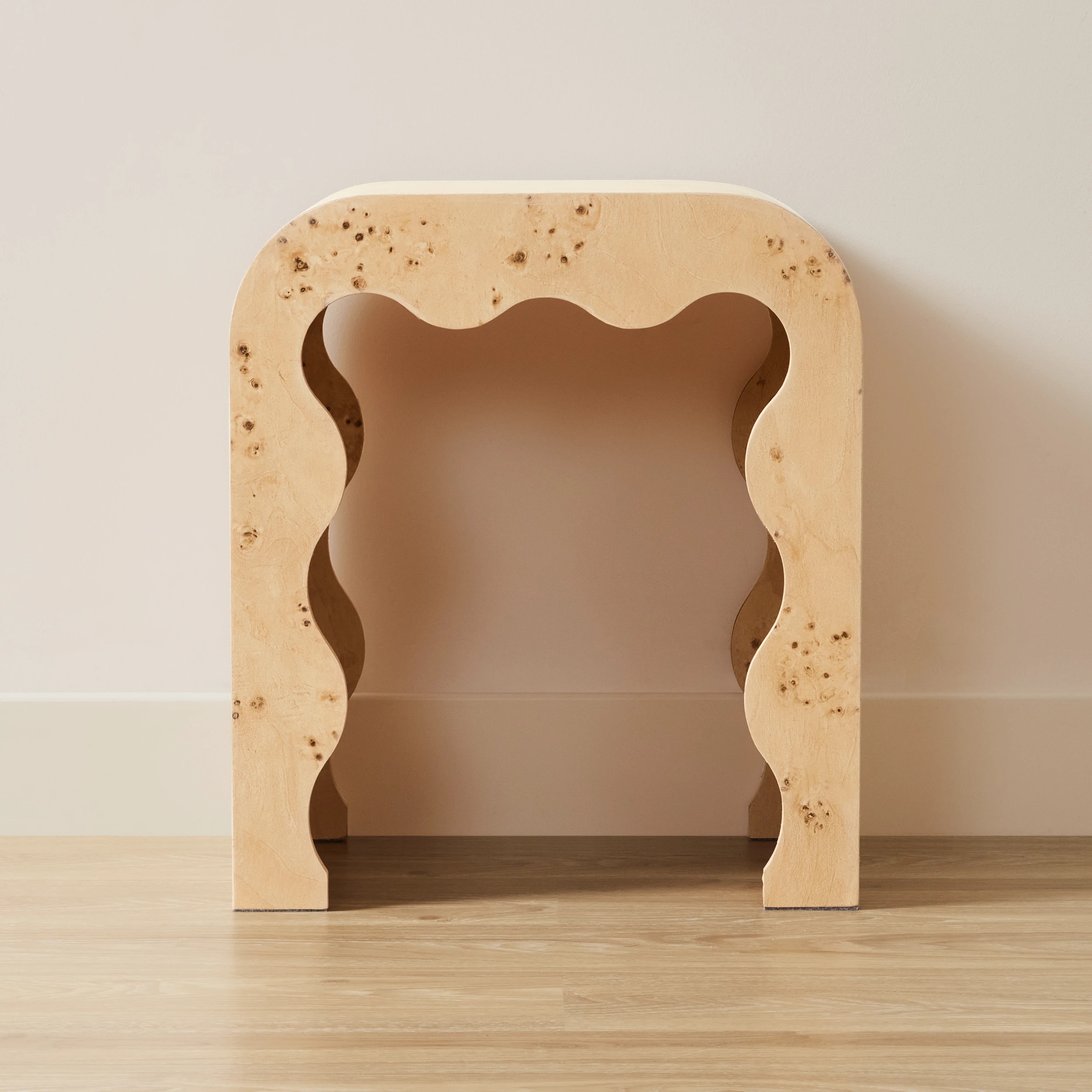 2 Burlwood Look Side Table, 2 of 6