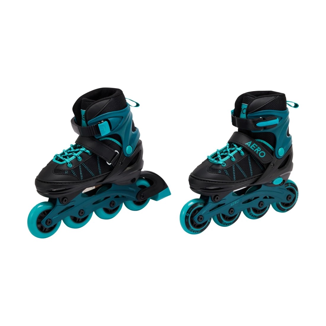 1 Inline Skates - Black and Teal, Size 2 to 4, 1 of 7