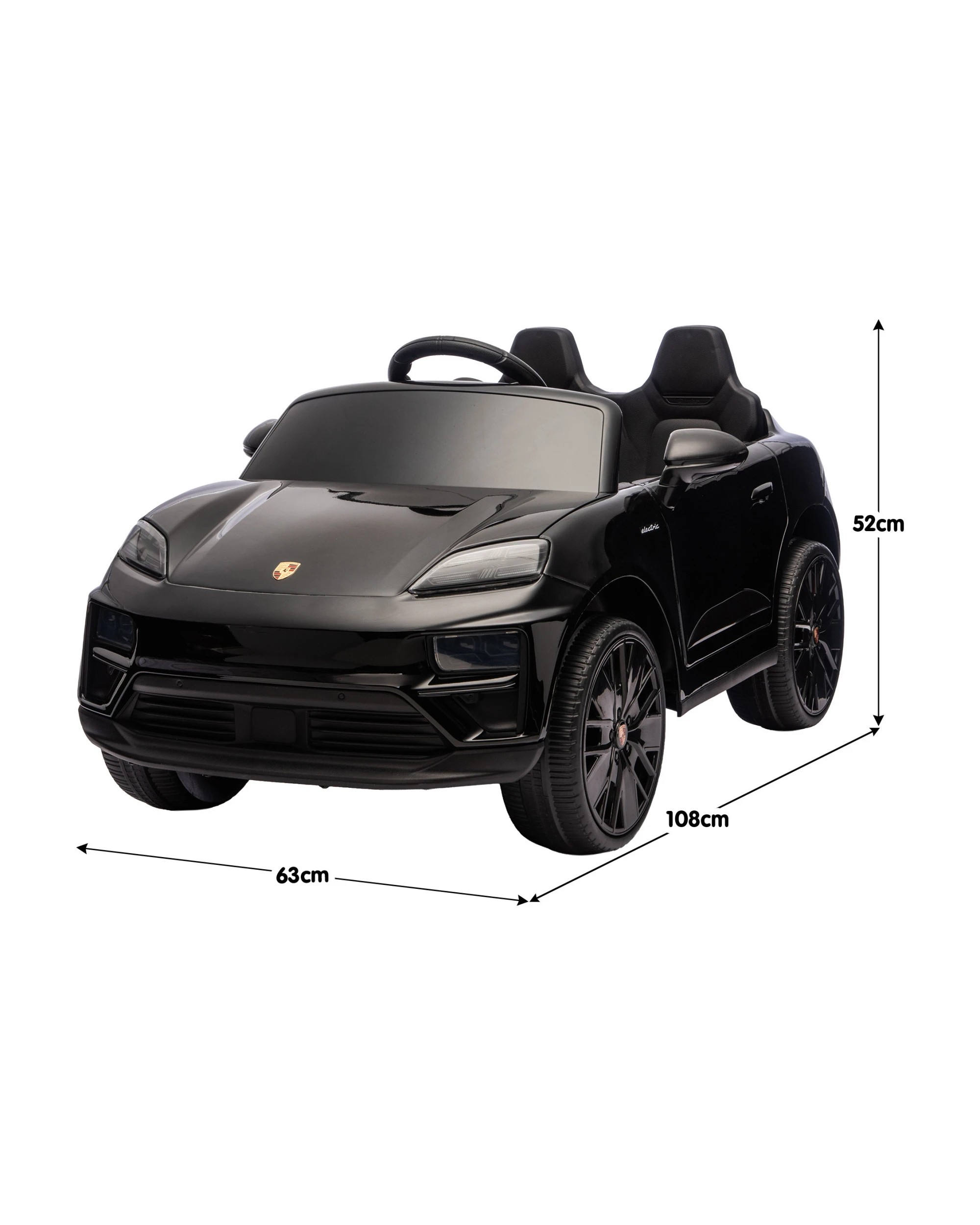 3 Kahuna Porsche Macan Turbo EV Kids Ride On Car 12V Electric Car, 3 of 7