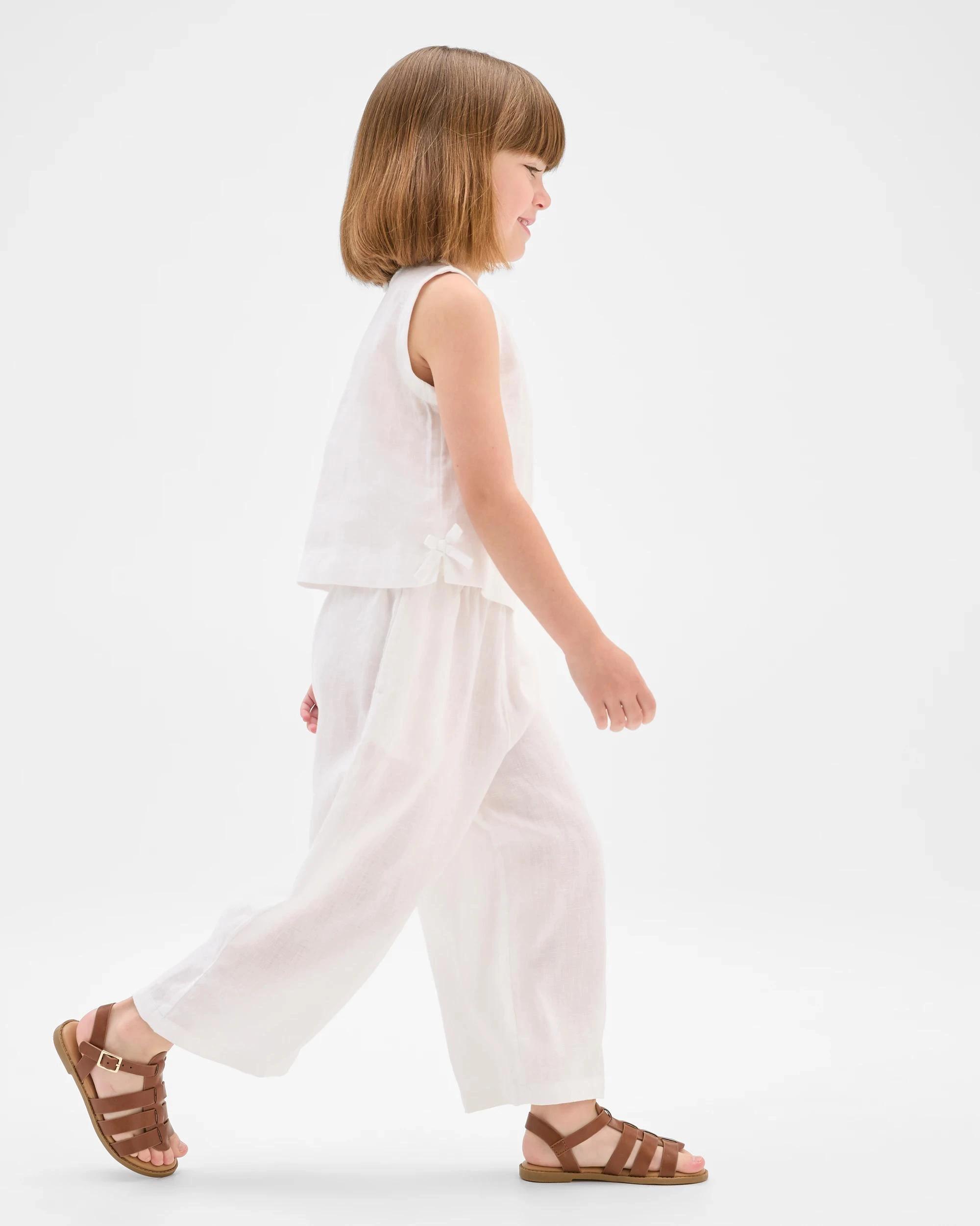 2 Target European Linen Fashion Pants WHITE, 2 of 6