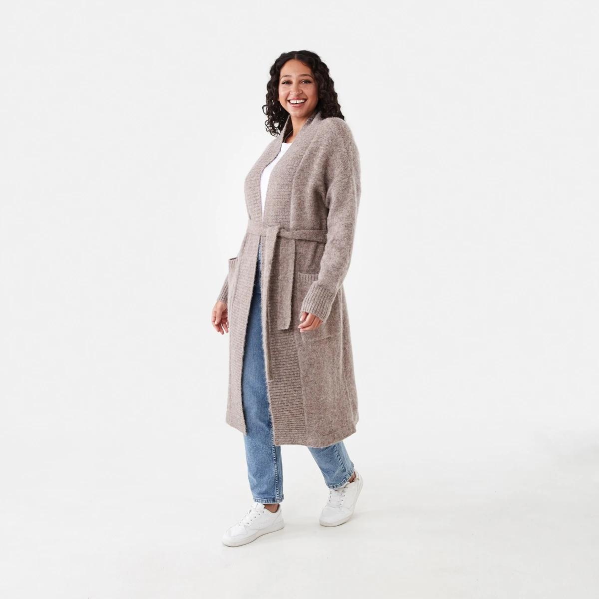 2 Longline Fluffy Cardigan Satelite M, 2 of 7