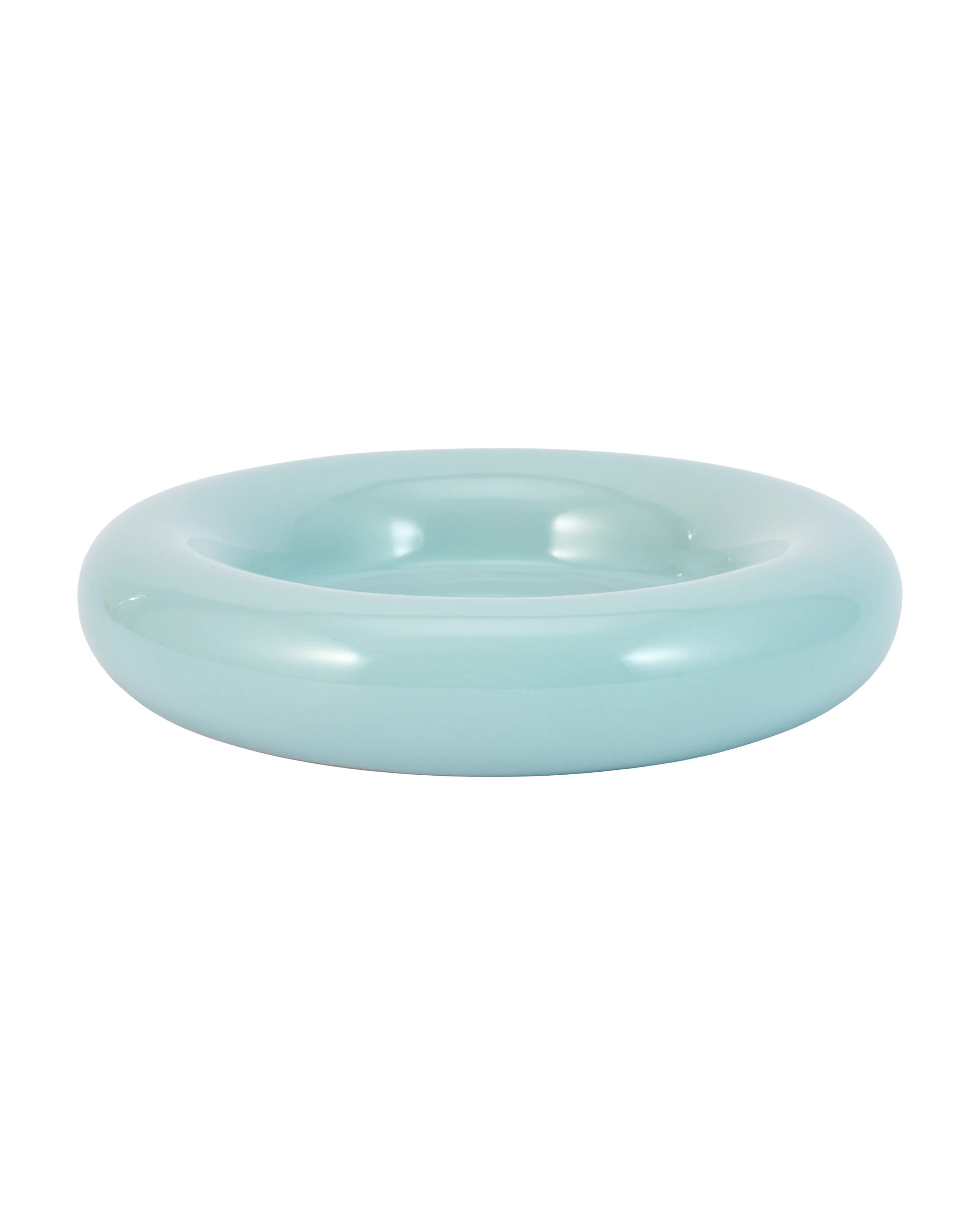 2 Rounded Edge Seafoam Decor Bowl, 2 of 5