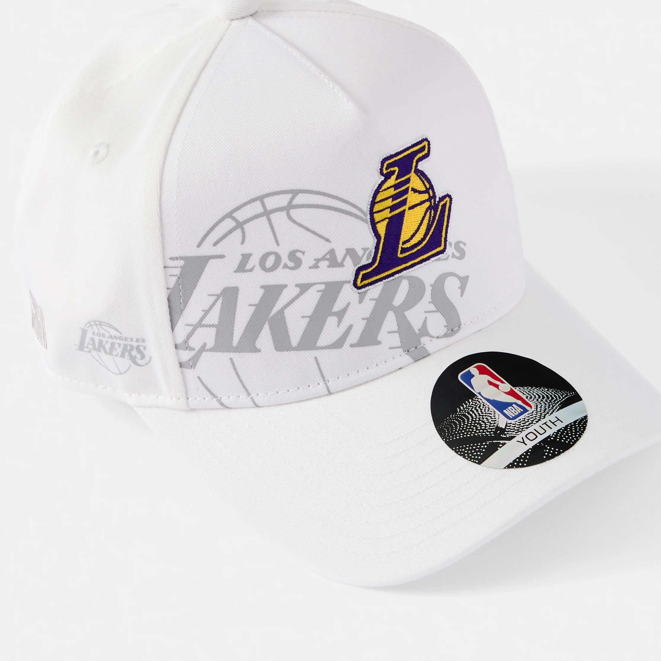 3 Official NBA Cap OFF WHITE LAKERS CAP, 3 of 3