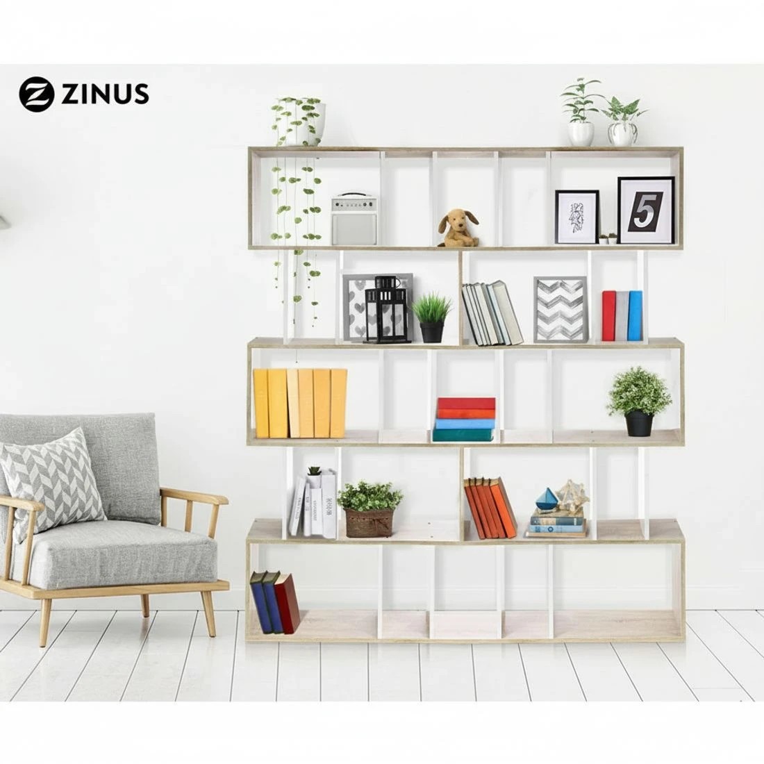 7 Artiss Bookshelf 5 Tiers - RITA  and - Multi, 7 of 10