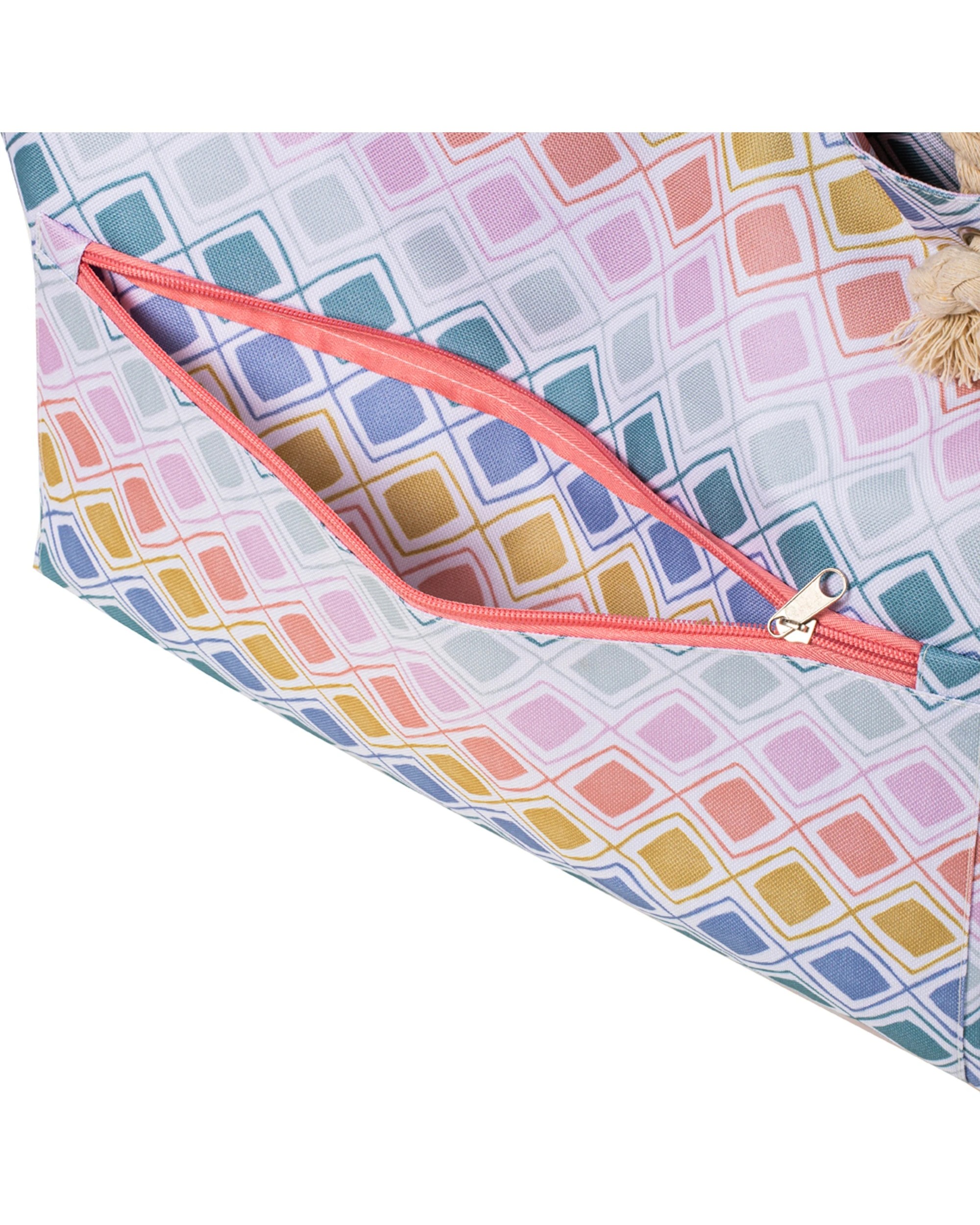 4 Porta Oceana Picnic 58cm Bag Travel Storage Water Resistant Multiple Pock Beach - Pattern, 4 of 7