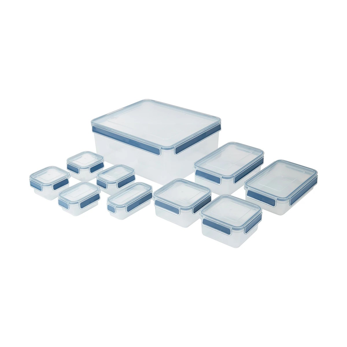 1 10 Pack Rectangle Clip Containers, 1 of 9