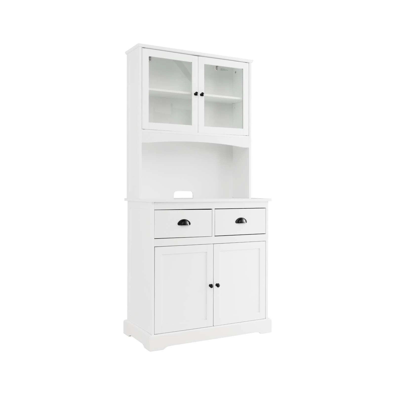 1 Costway Storage Cabinet Kitchen Buffet w/Countertop, 1 of 5