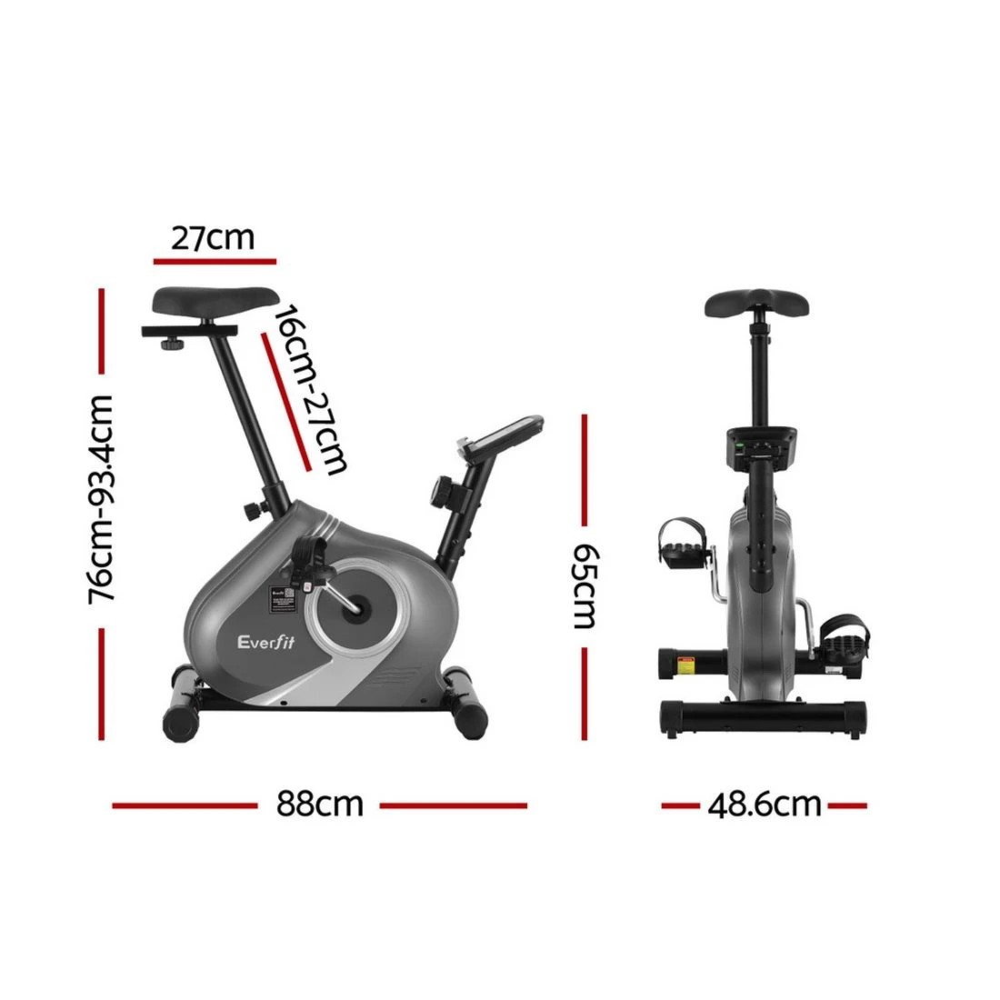 2 Everfit Under Desk Exercise Bike - Black, 2 of 7