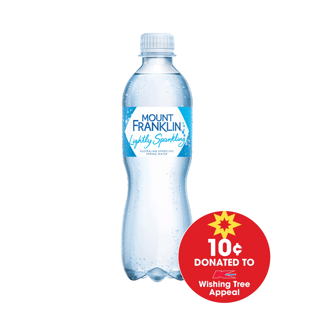 1 Mount Franklin Lightly Sparkling Water 450ml, 1 of 4