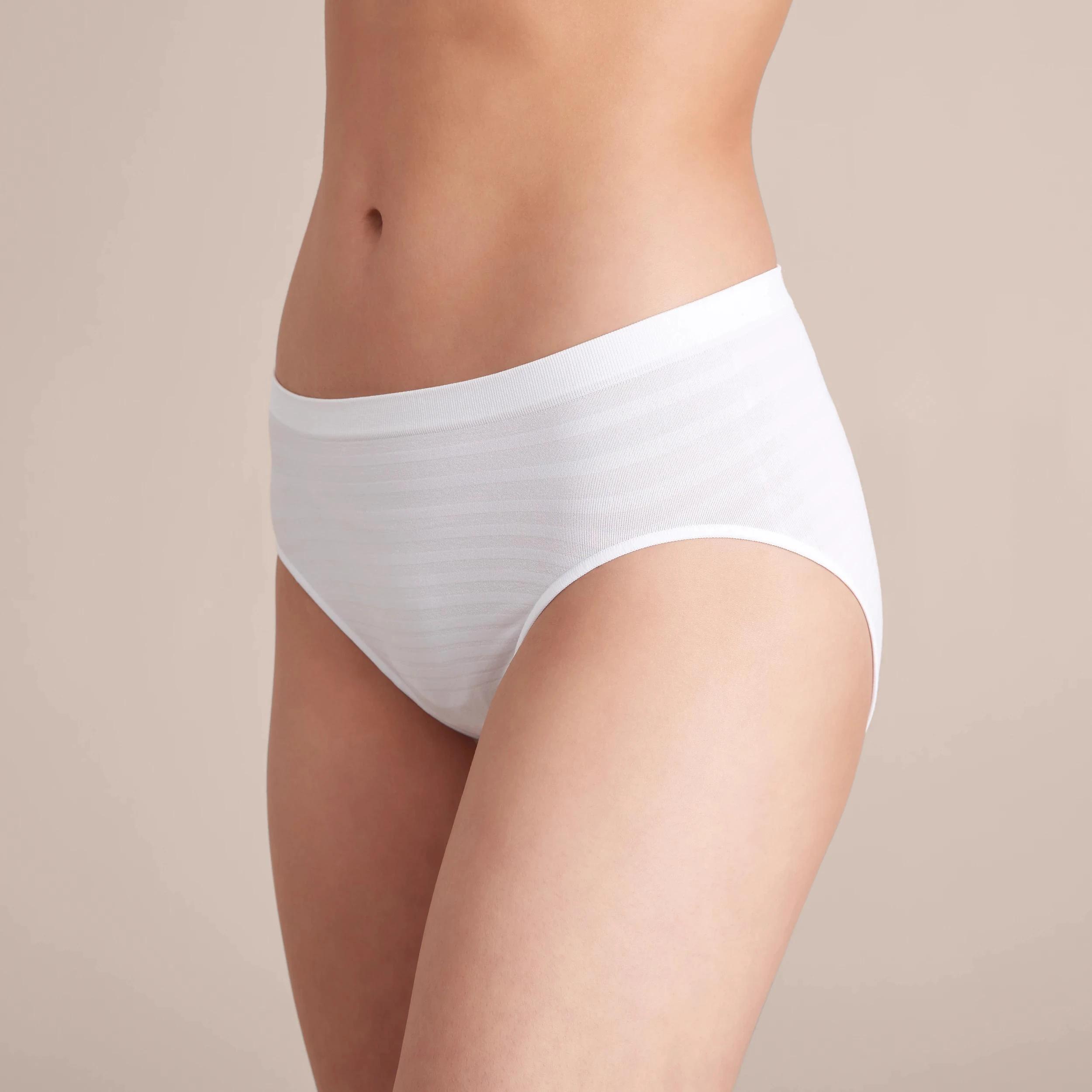2 Target Fuller Figure 2 Pack Seamfree High Cut Briefs; Style: Lhc29837 WHITE, 2 of 4