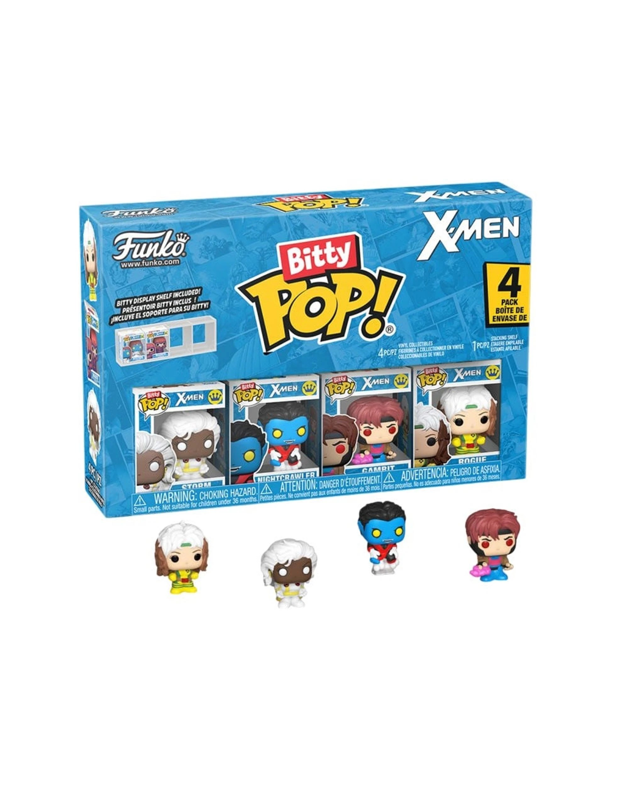 1 Marvel X-Men Gambit Bitty POP! Funko POP! Vinyl 4 Pack, 1 of 4