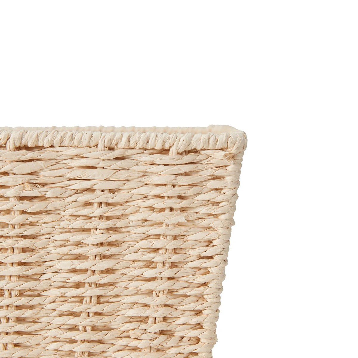 4 Rectangle Tapered Paper Rope Basket - Natural, 4 of 7