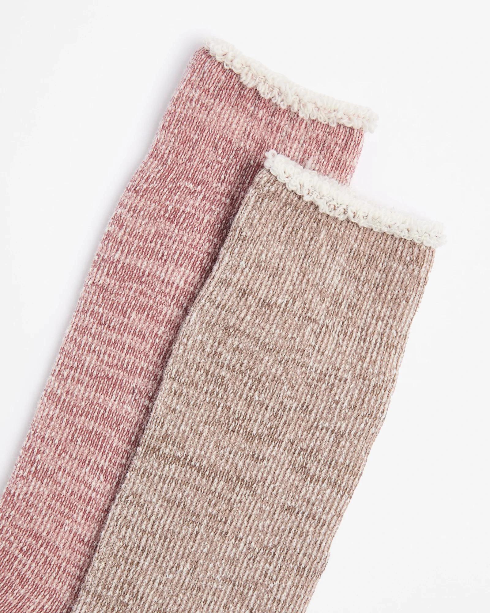 2 Target 2 Pack Outdoor Crew Socks OAT MARLE/PINK, 2 of 3