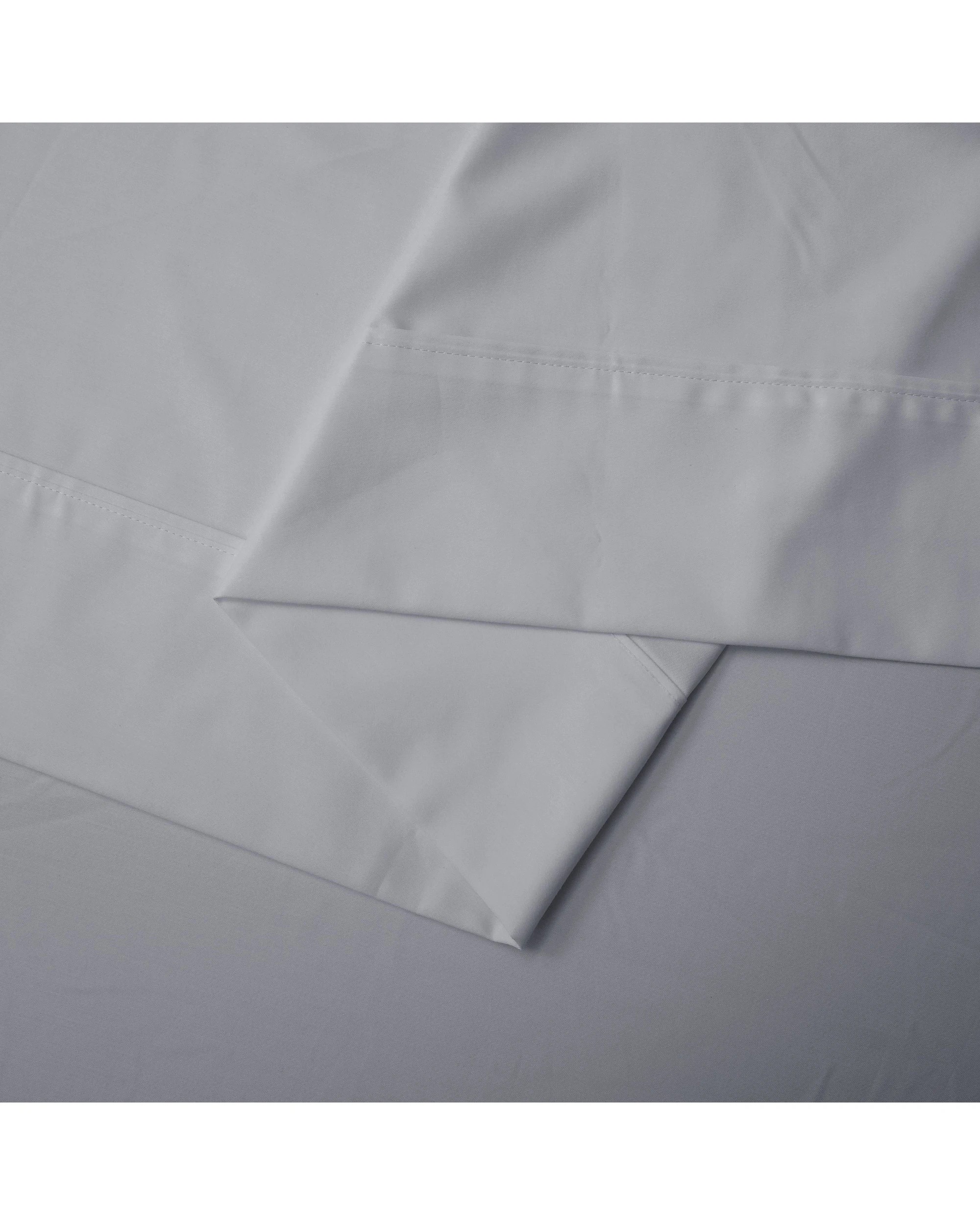 5 Dreamaker 1500TC Cotton Rich Sateen Sheet Set - Single Bed - Dove Grey, 5 of 6