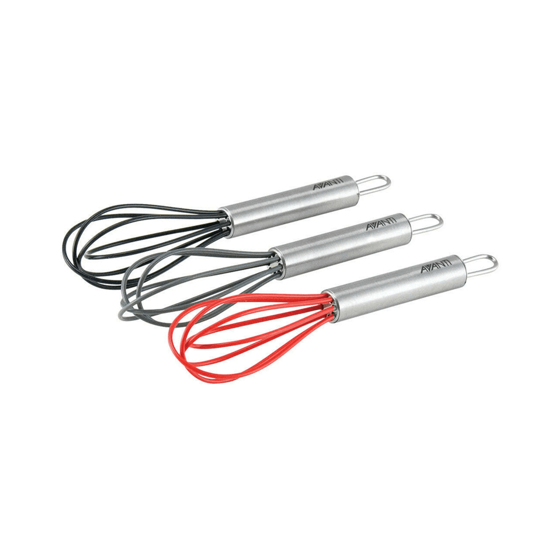 2 Avanti 15cm Silicone Mini Whisk Utensil Dishwasher Safe Hanging Loop 260c
 - Multi, 2 of 3