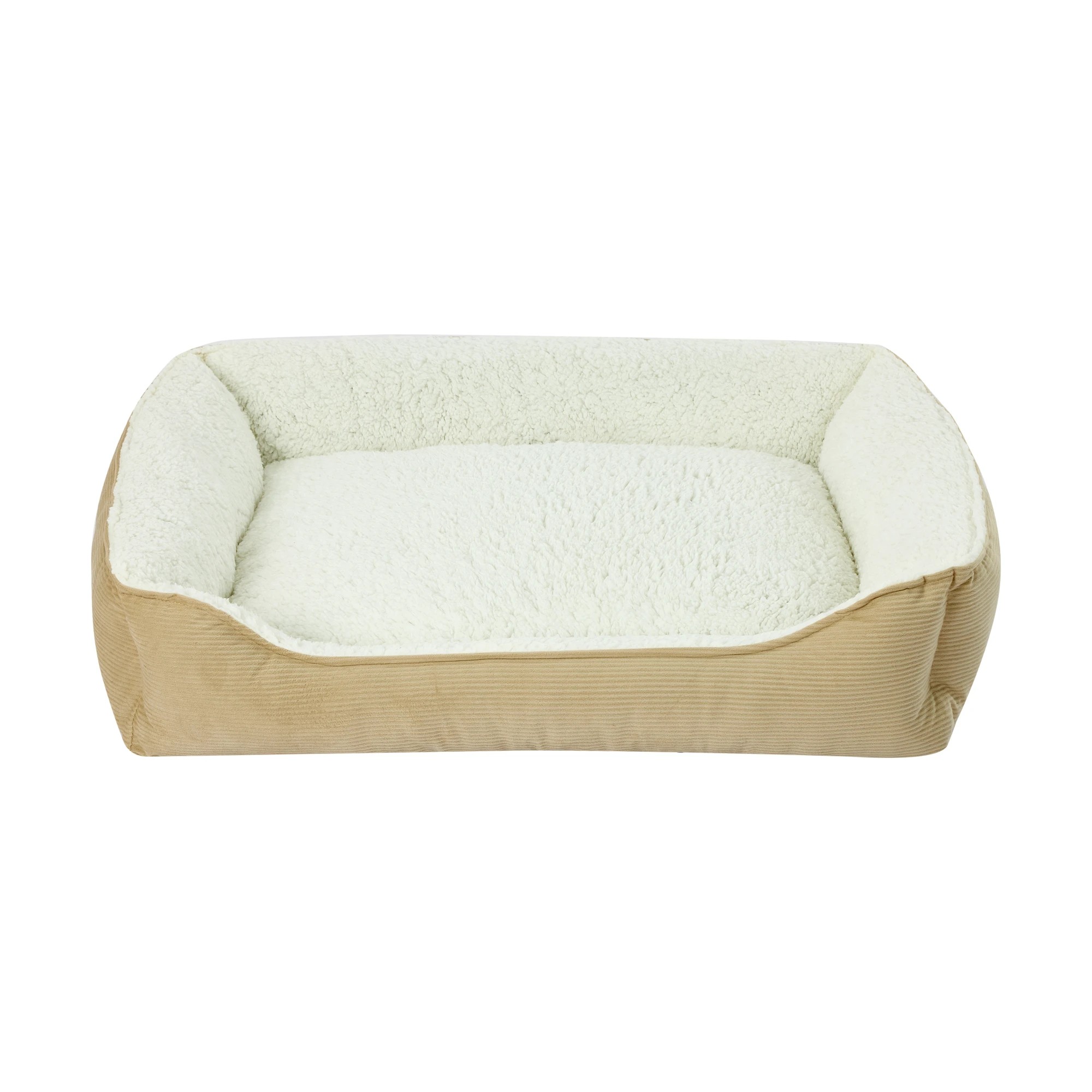 2 Pet Bed Lounge Corduroy - Large, Beige, 2 of 8