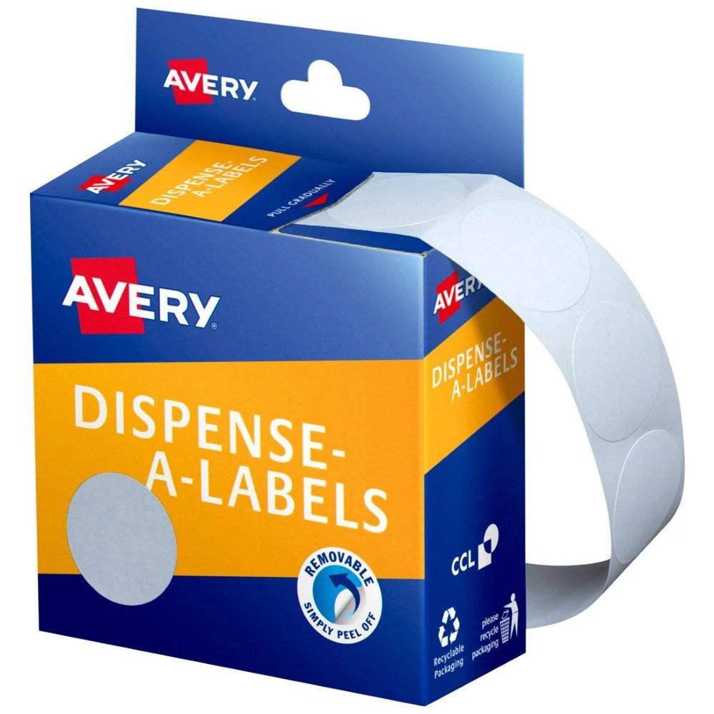 1 Avery Circle Label 32mm White 350 Pack, 1 of 1