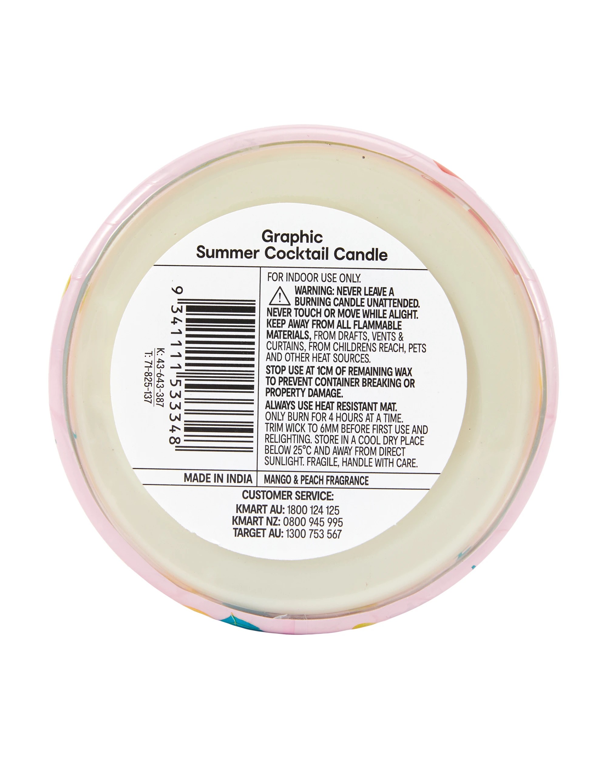 5 Graphic Summer Cocktail Candle, 5 of 5