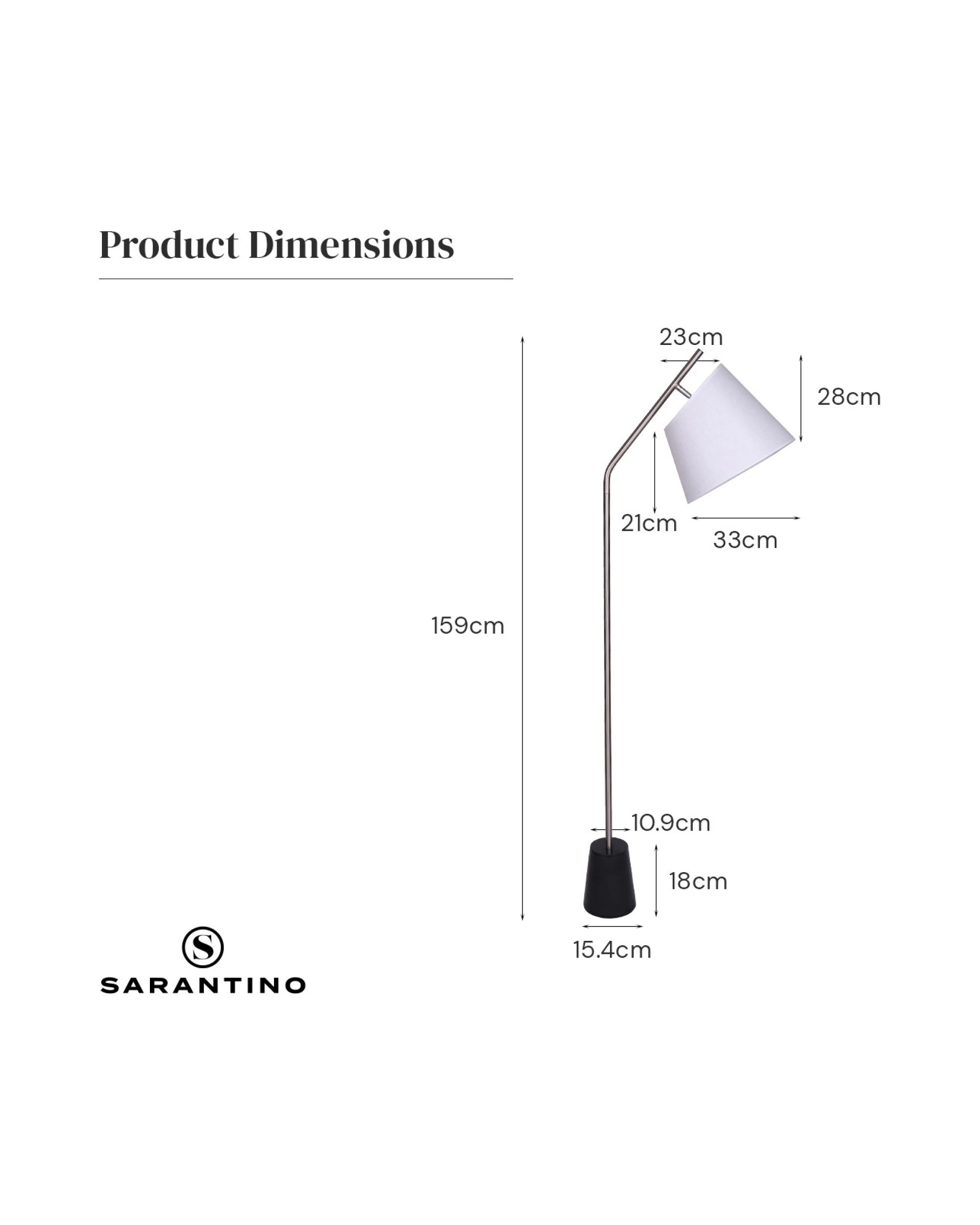 8 Sarantino Modern Arc Floor Lamp, 8 of 10