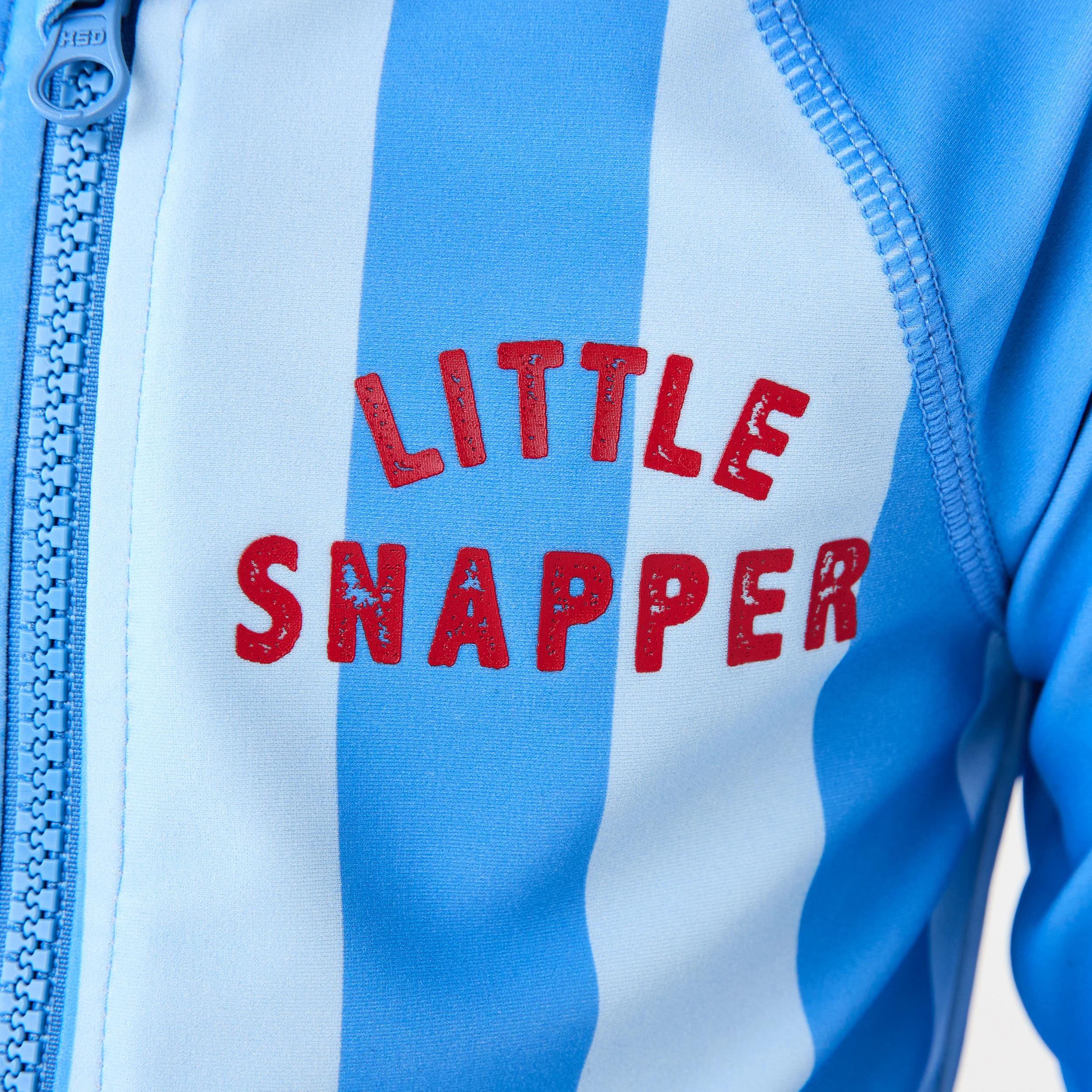 4 Long Sleeve Colour Block Swimsuit BLUE LITTLE SNAPPER SURF STRIPE, 4 of 6