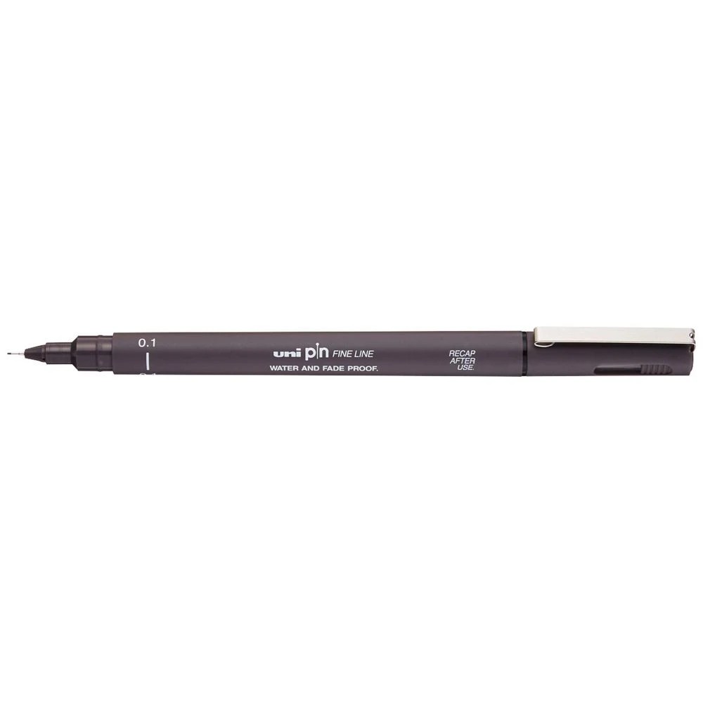 1 Uni Pin Fineliner 0.1 mm Dark Grey, 1 of 2