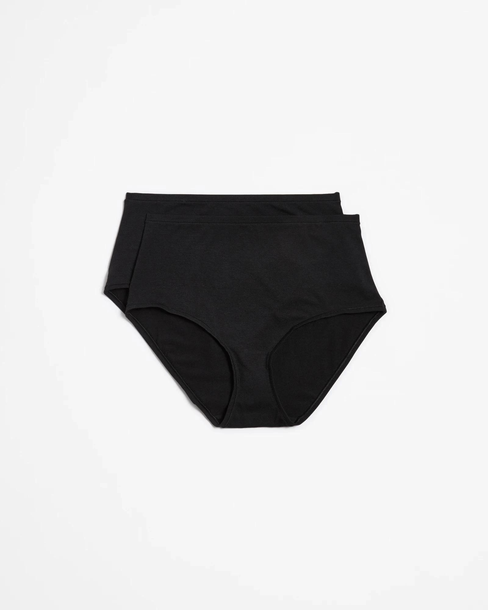 1 Target Woman 2 Pack Bamboo Full Briefs BLACK, 1 of 8