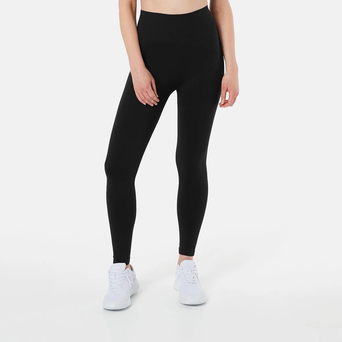 1 Active Womens Full Length Seamfree Table Studio Leggings Black, 1 of 5