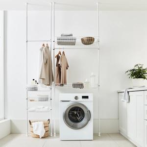 Telescopic Shelving Unit - White