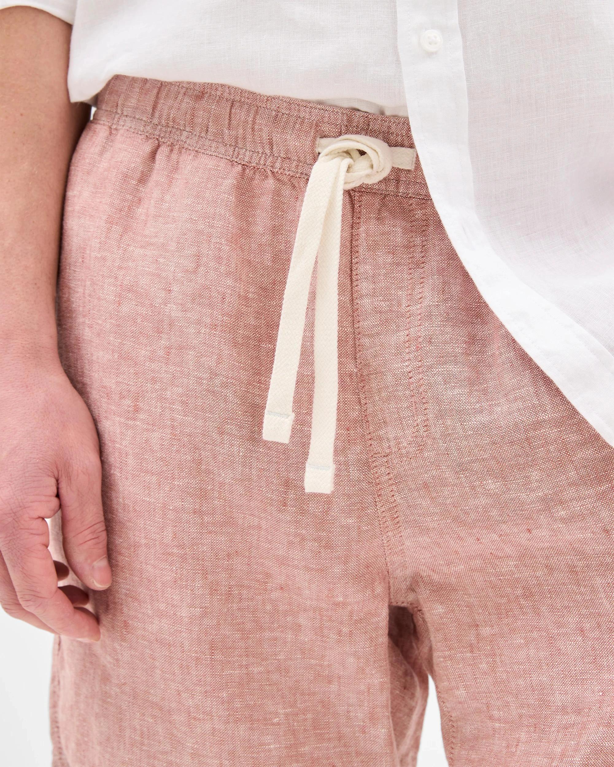 4 Target European Linen Shorts BRICK, 4 of 6