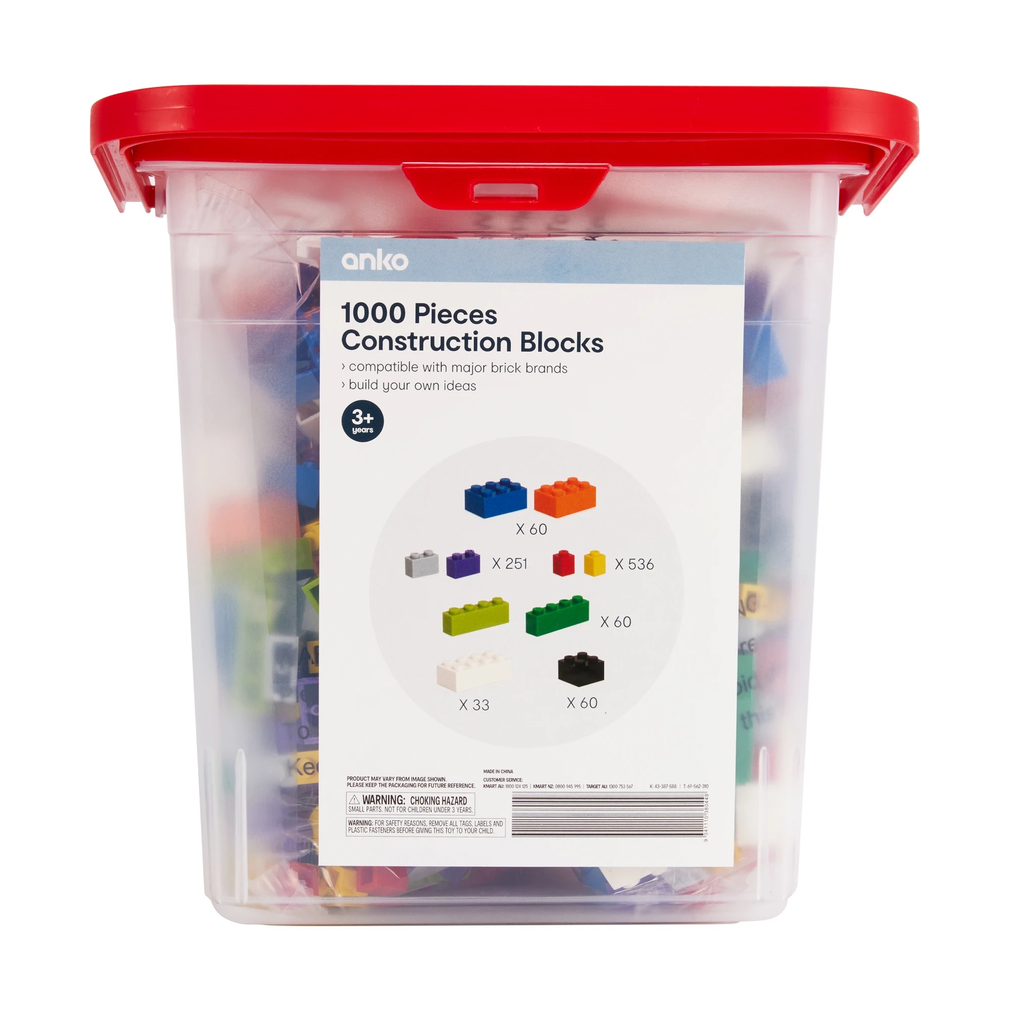 7 1000 Piece Construction Blocks Set, 7 of 7