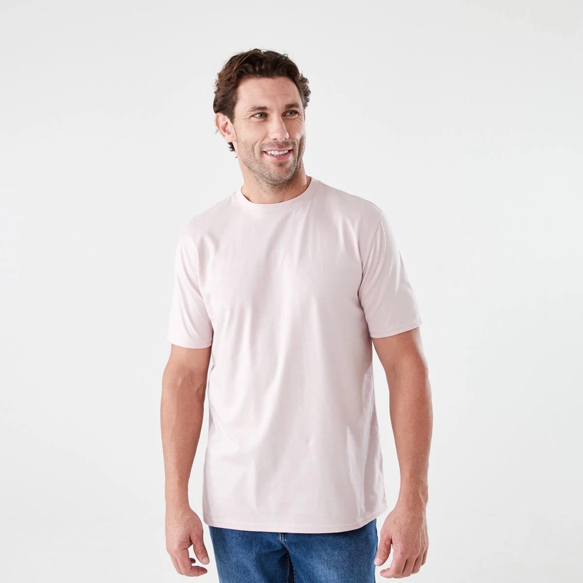 1 Australian Cotton Crew Neck T-shirt HUSHED VIOLET, 1 of 5