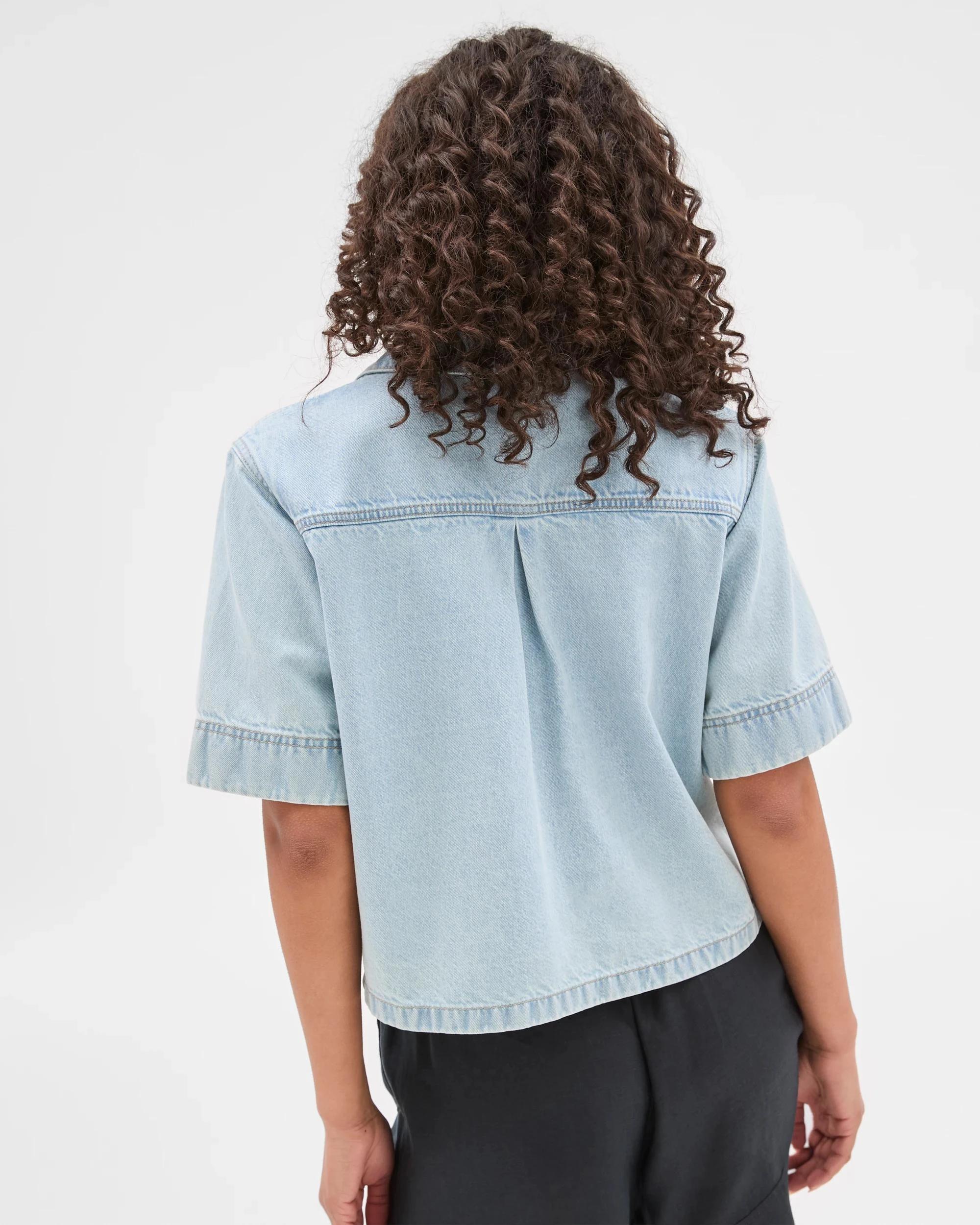 4 Target Denim Tunic Top ICE BLUE WASH, 4 of 5