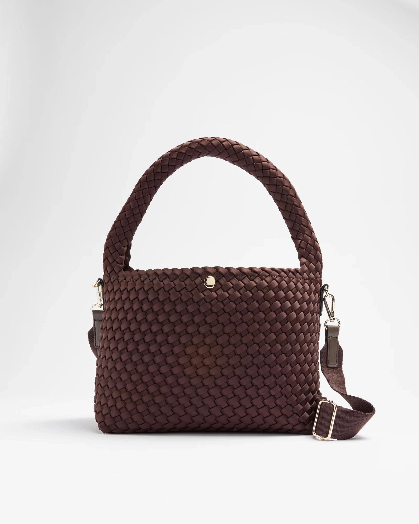 1 Target Weave Detail Shoulder Bag CHOCOLATE, 1 of 2