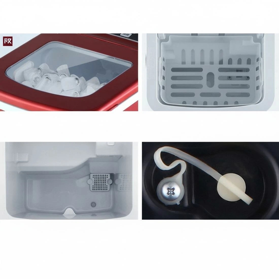 8 Devanti 12kg Ice Maker Machine - Red, 8 of 8