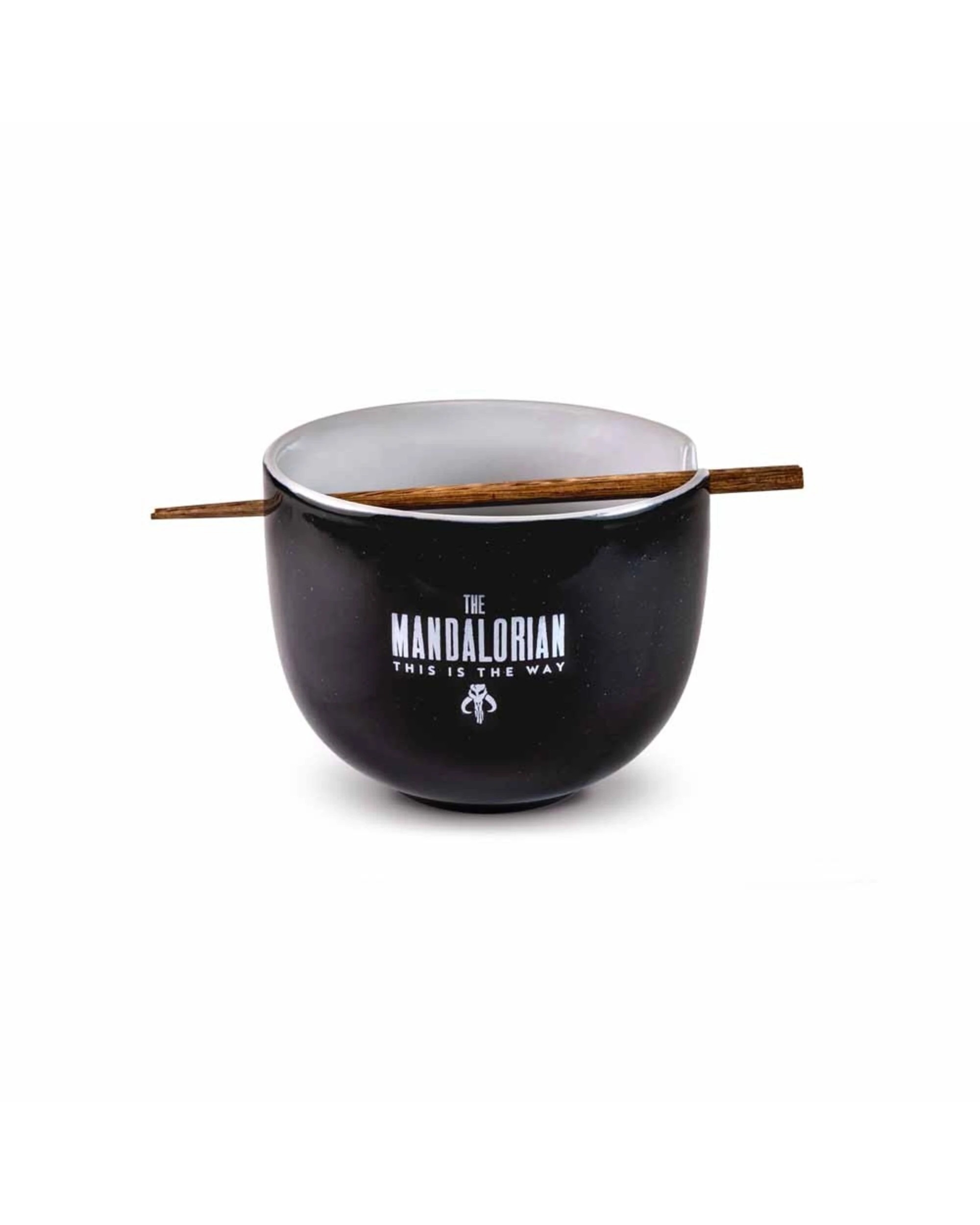 1 Star Wars  The Mandalorian  Mandalorian and Grogu Ramen Bowl with Chopsticks - Black, 1 of 4