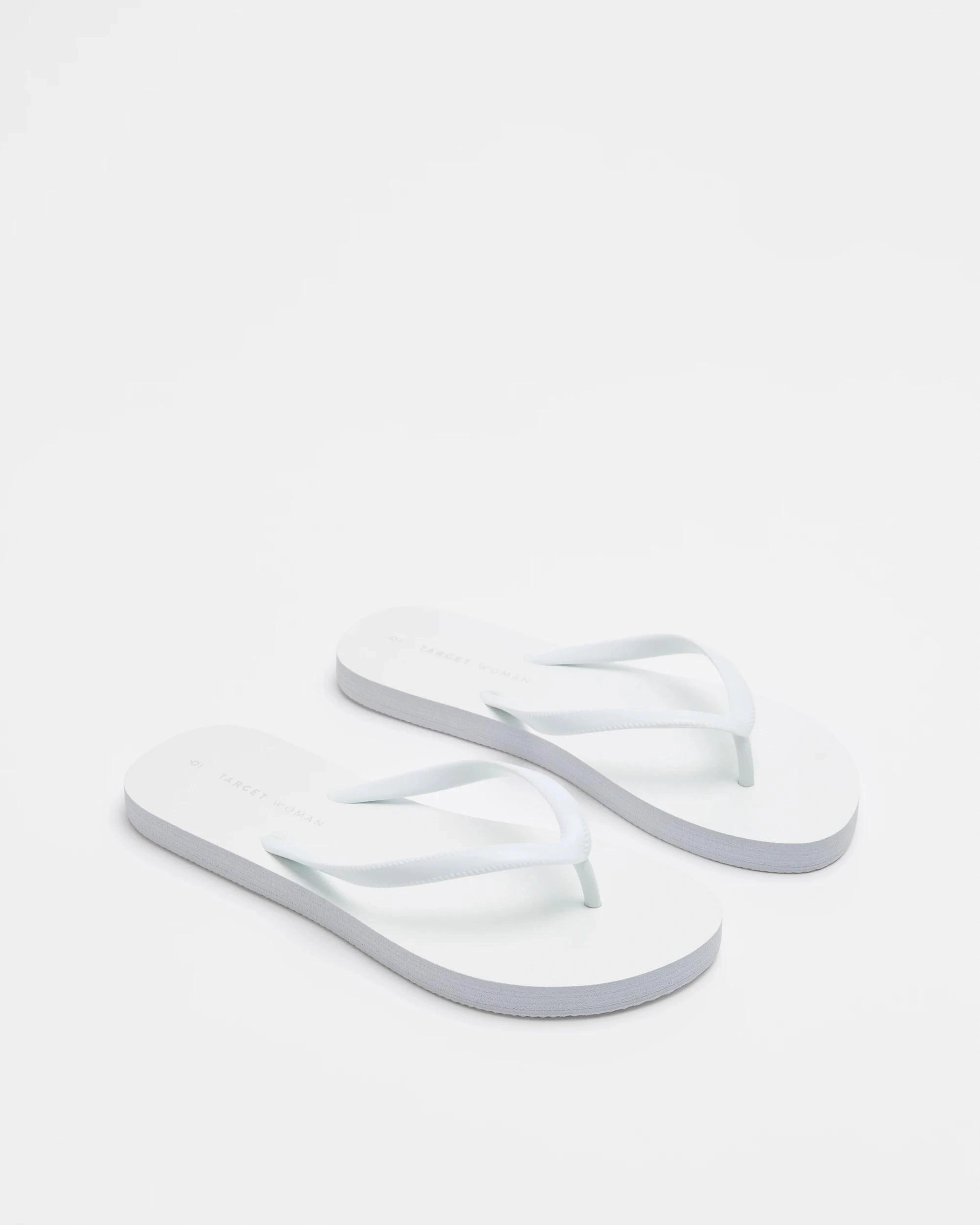 3 Target Woman Womens Everyday Thongs WHITE, 3 of 3